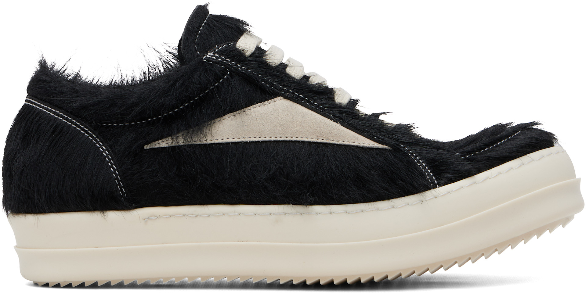 靴 rick owens vintage sneaks 43 Rick Owens: Black Tower Vintage Sneaks Sneakers | SSENSE