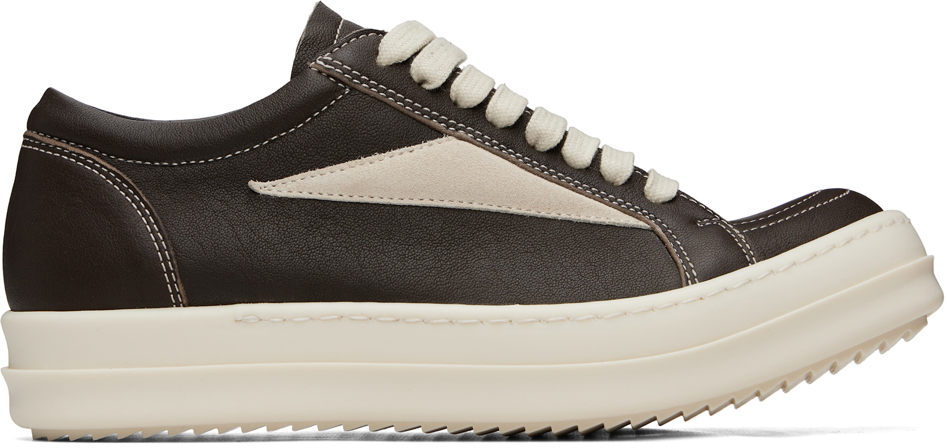 Rick Owens - Baskets rétro brunes - Tower