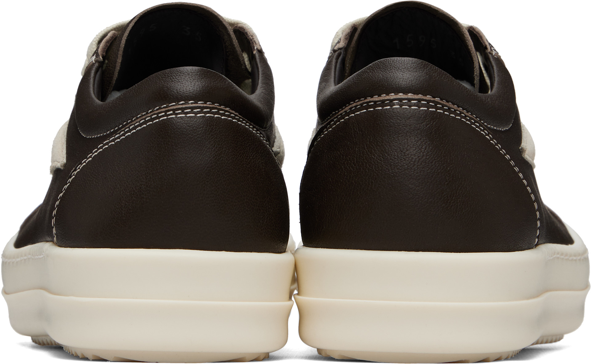 Rick Owens - Baskets rétro brunes - Tower