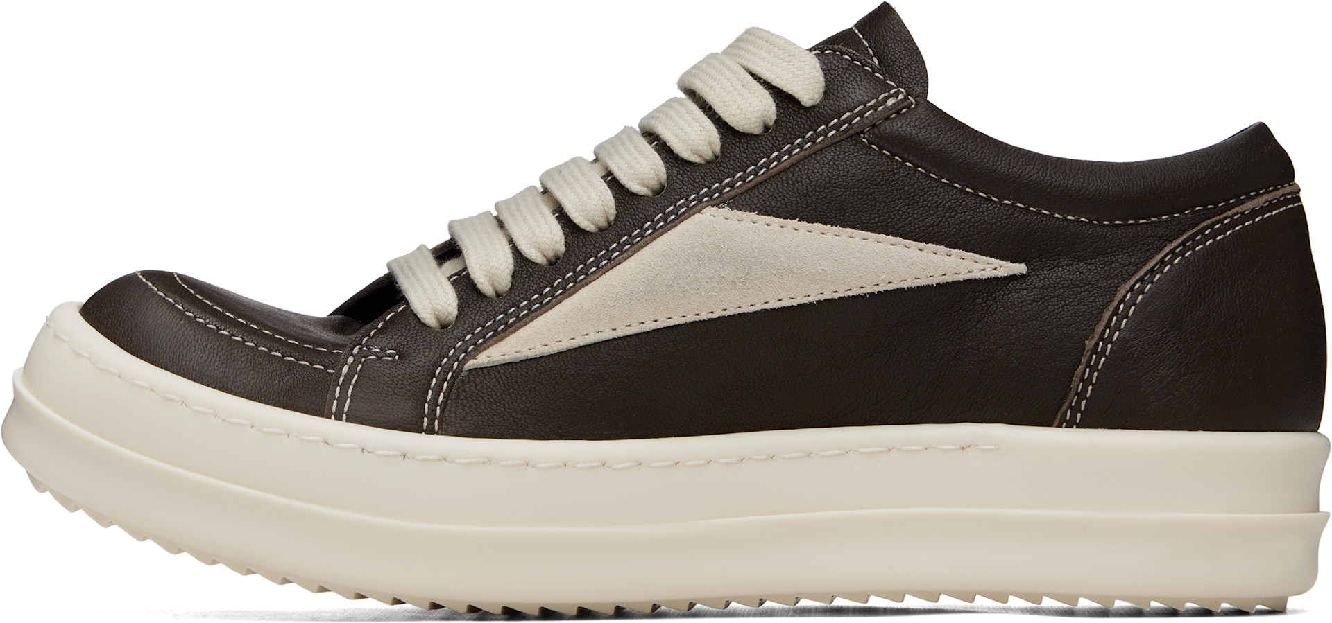 Rick Owens - Baskets rétro brunes - Tower