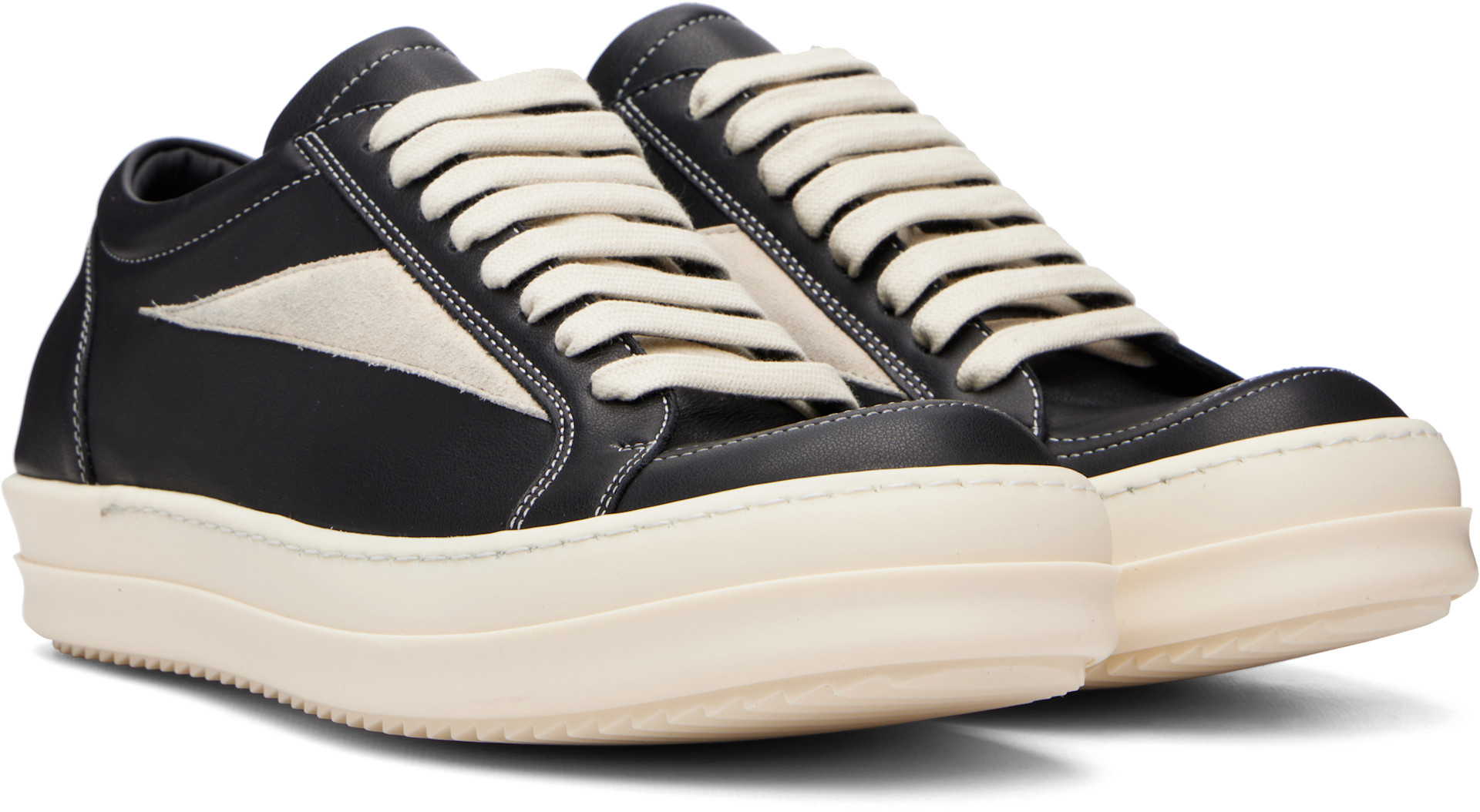 Rick Owens - Baskets rétro noires - Tower