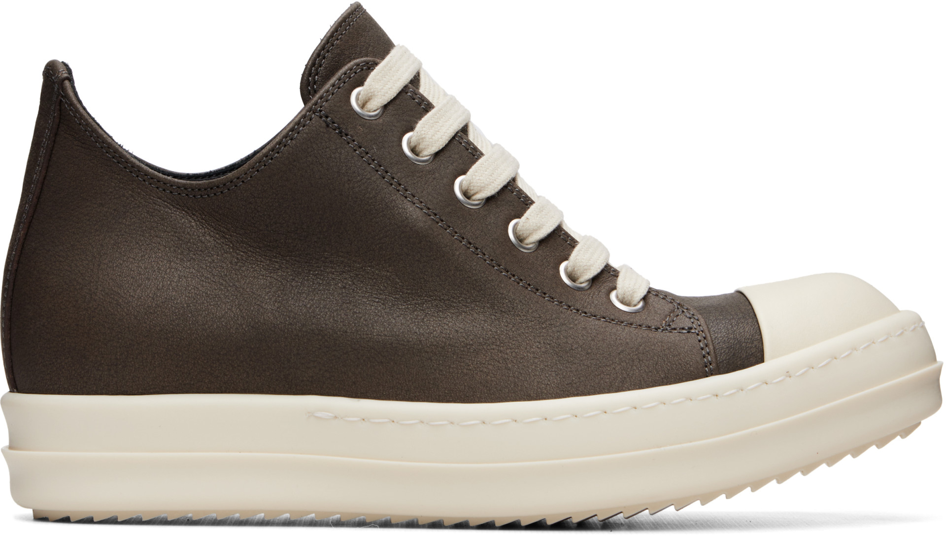 Rick Owens - Baskets basses brunes - Tower