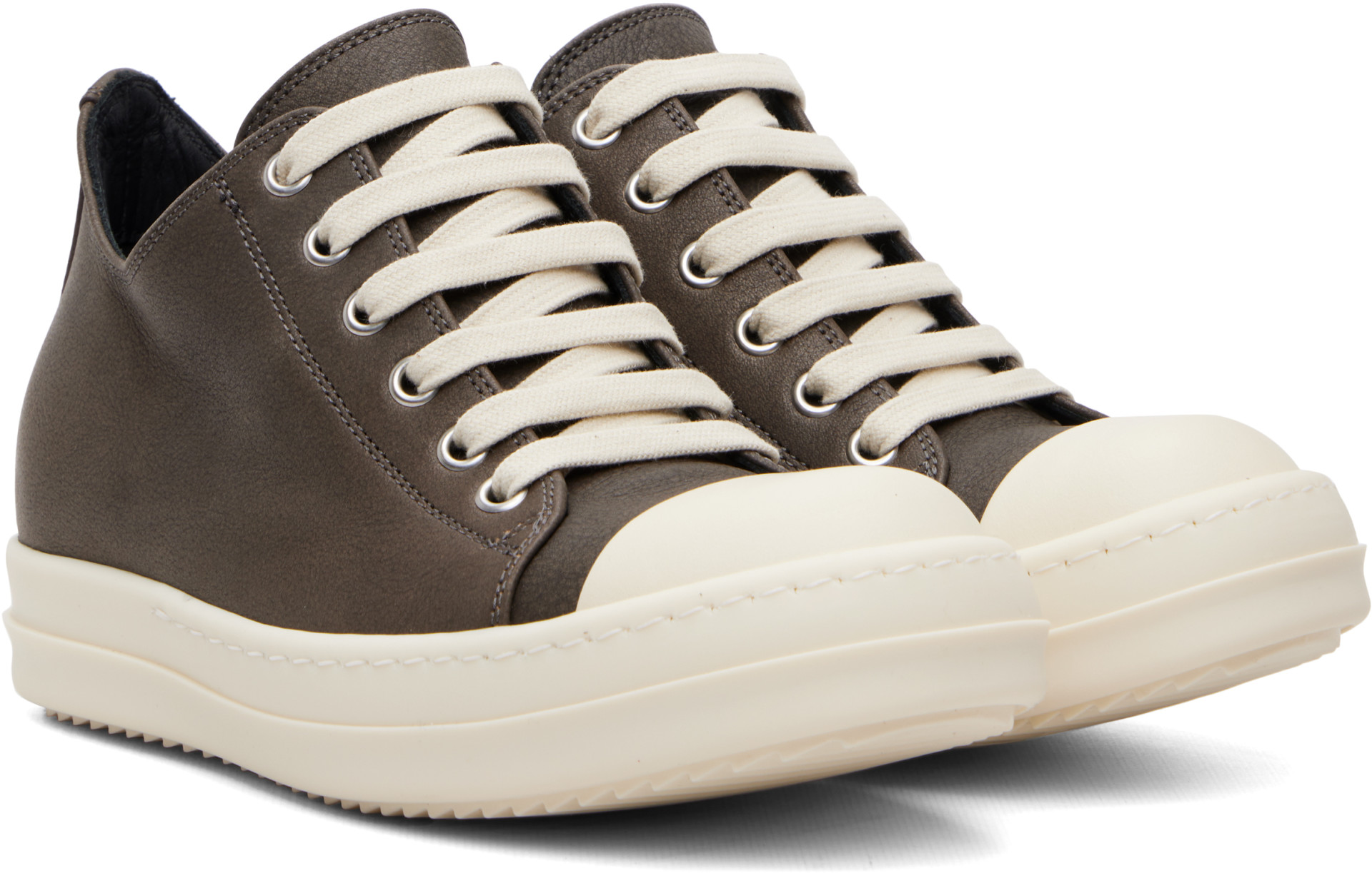 Rick Owens - Baskets basses brunes - Tower