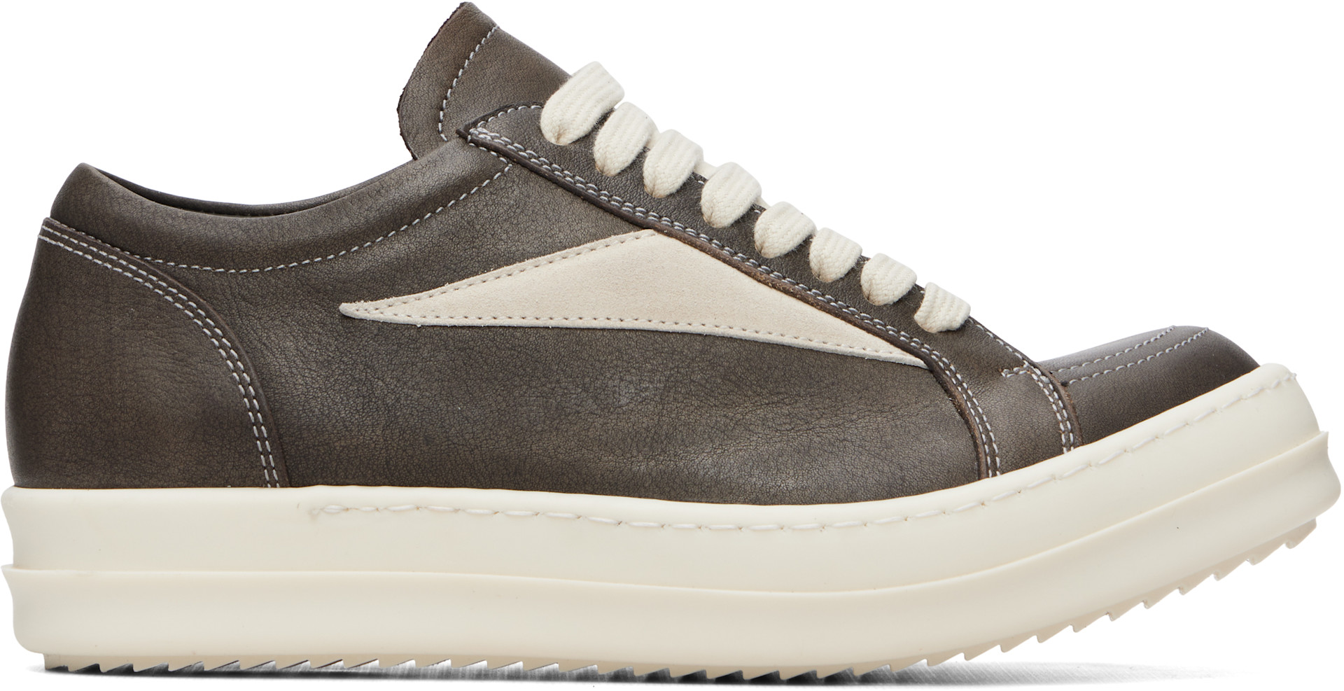 Rick Owens - Baskets rétro brunes - Tower