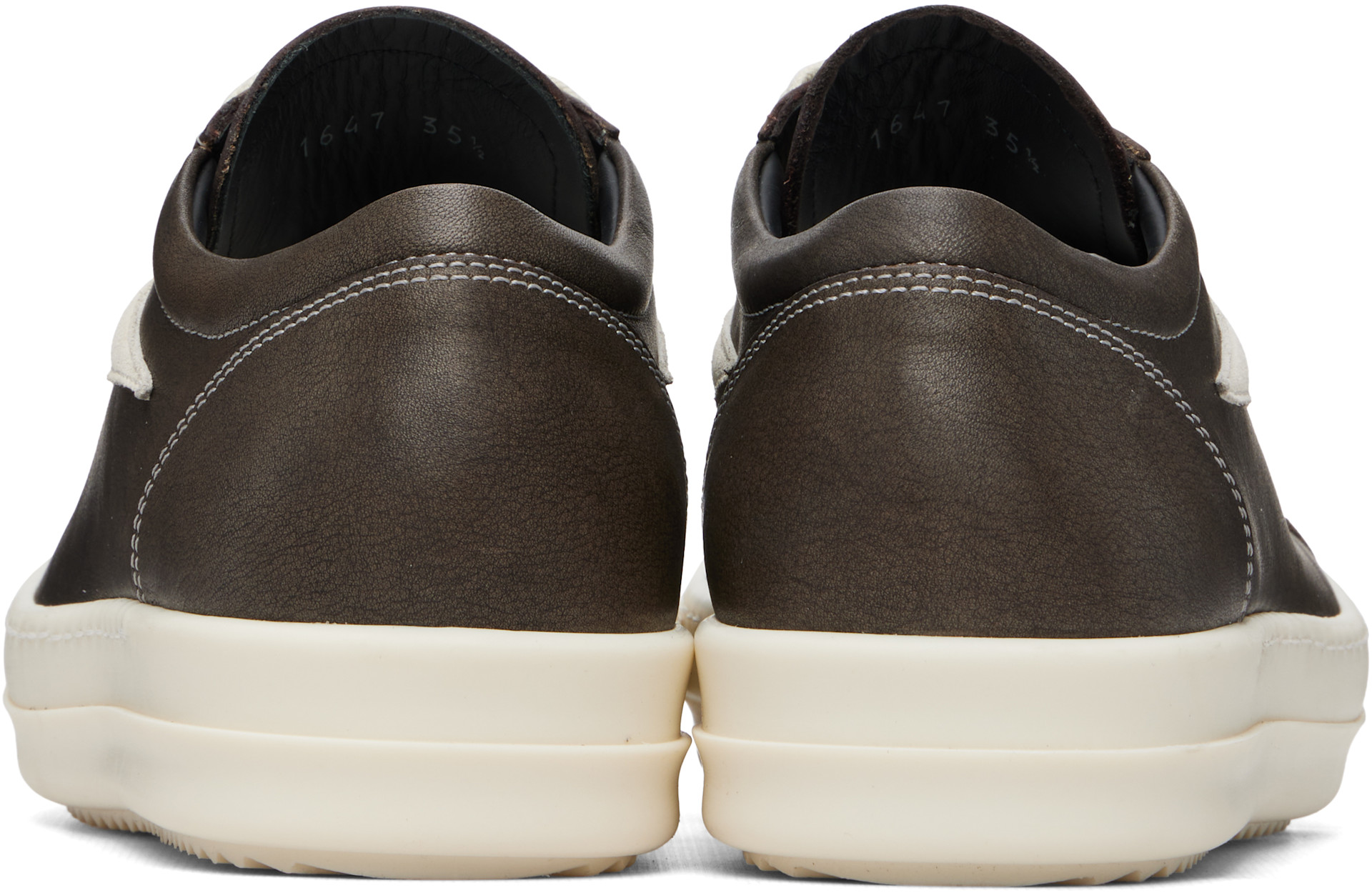 Rick Owens - Baskets rétro brunes - Tower