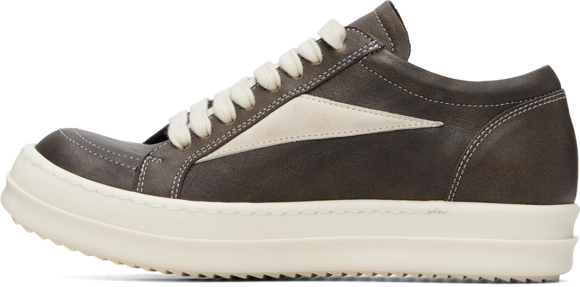 Rick Owens - Baskets rétro brunes - Tower