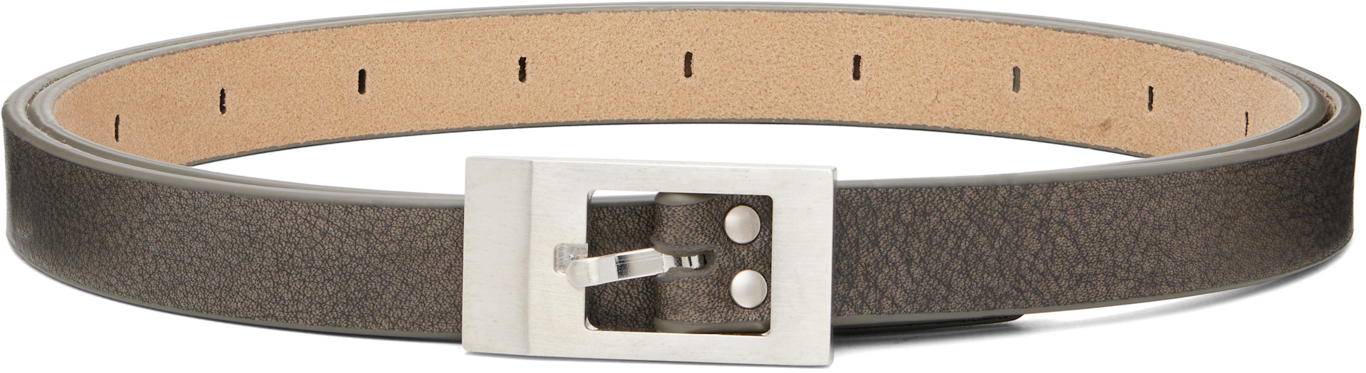Rick Owens: Gray Tower Mini Stooges Belt | SSENSE