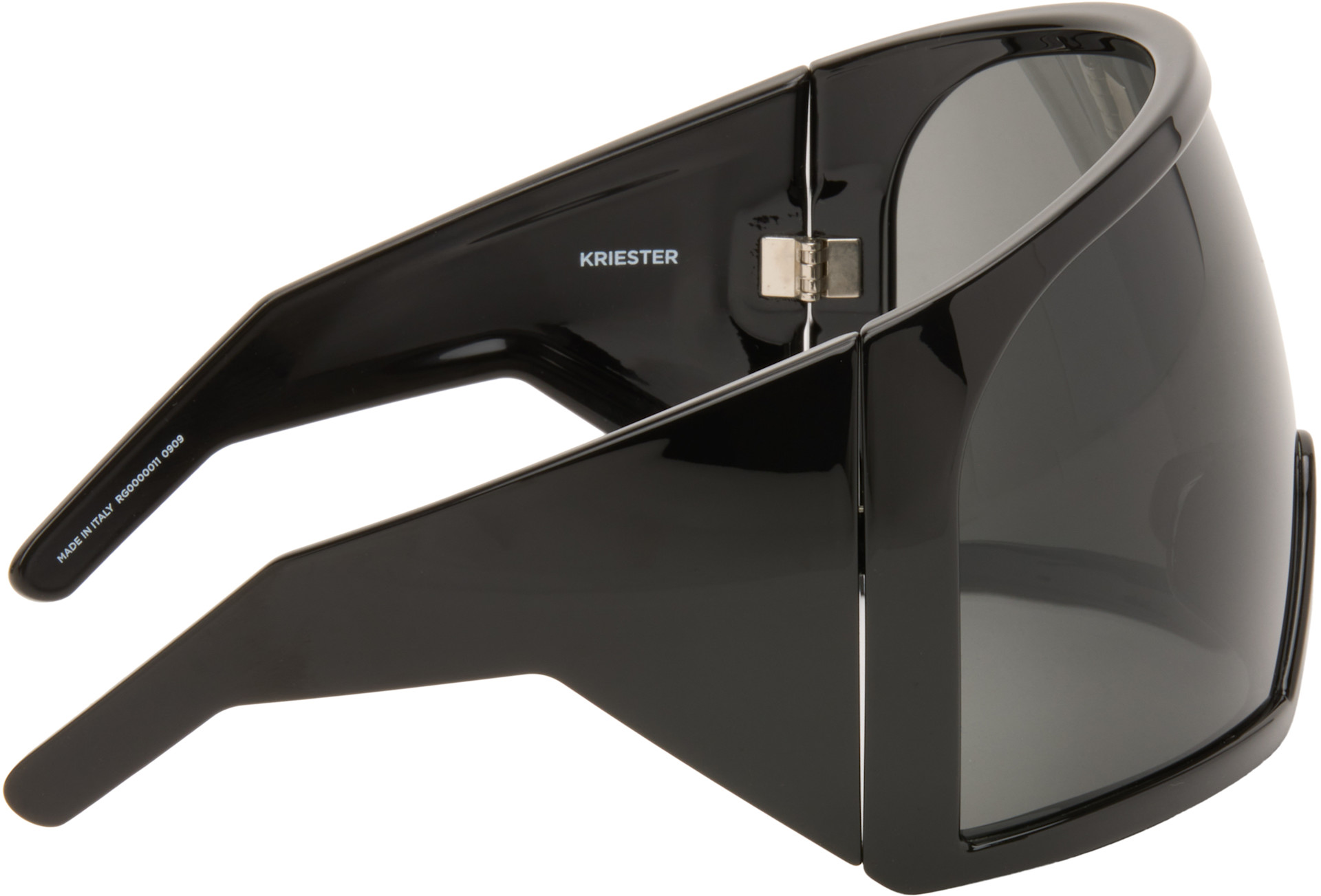 Rick Owens: Black Kriester Shiny Sunglasses | SSENSE