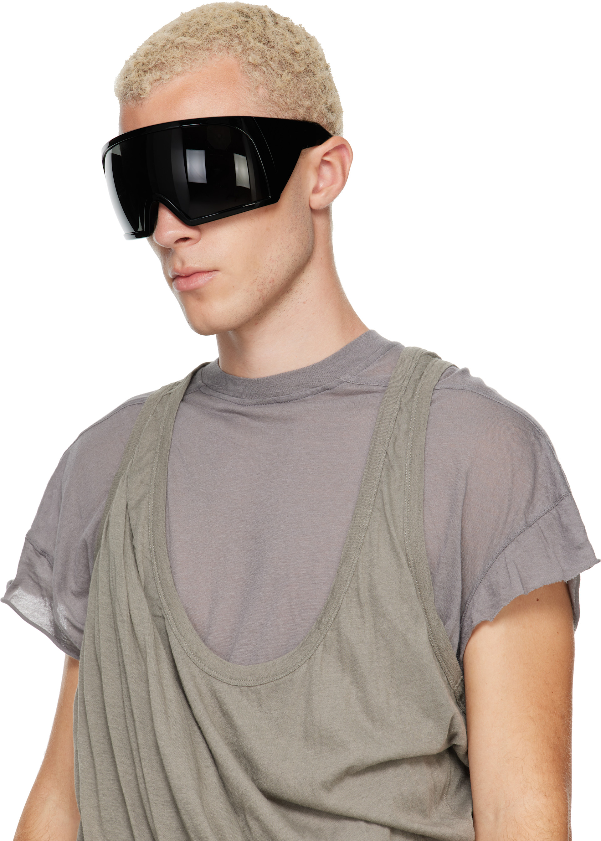 Rick Owens - 블랙 크리에스터 샤이니 선글라스