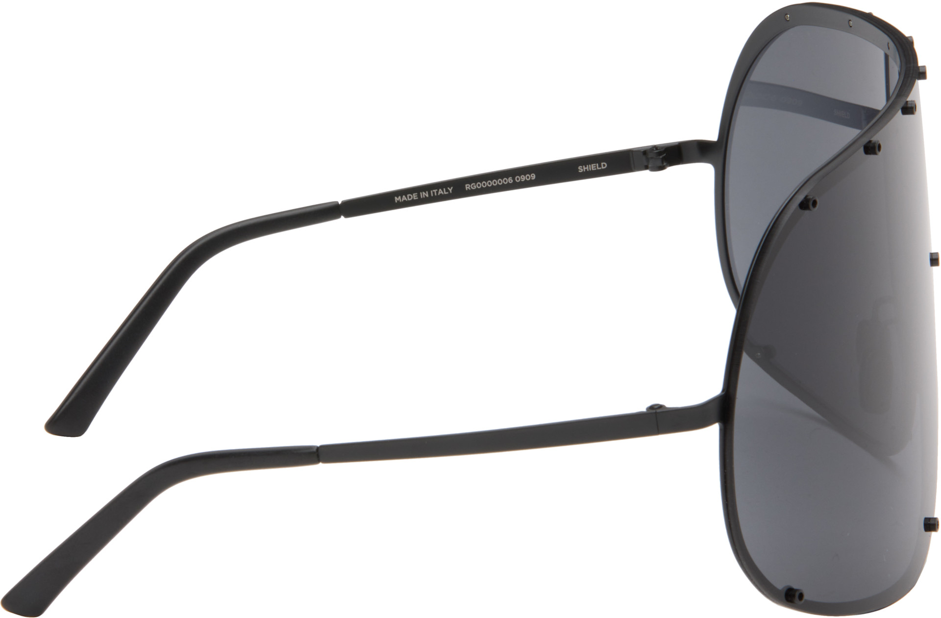 Rick Owens - Black Tower Shield Sunglasses
