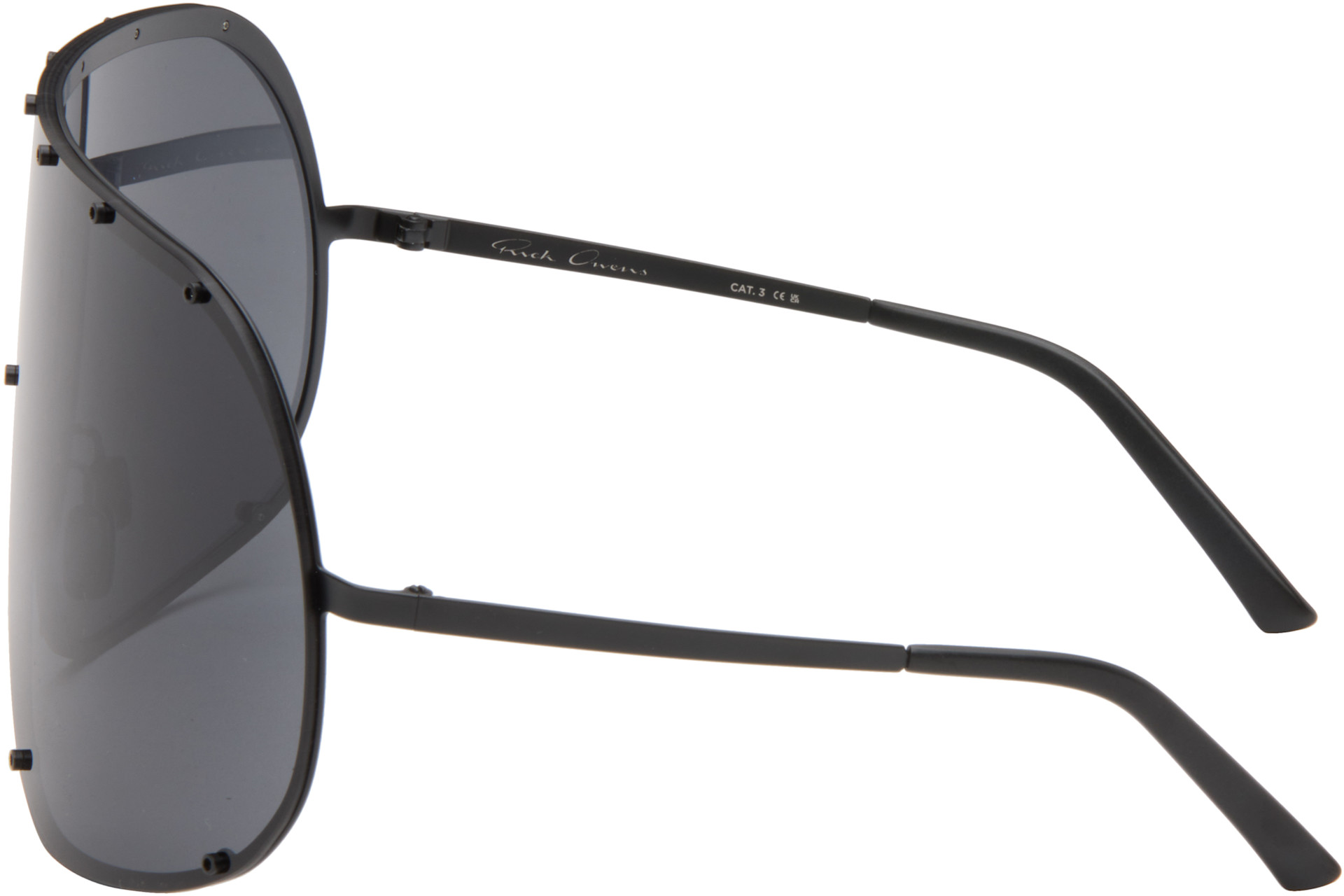 Rick Owens - Black Tower Shield Sunglasses