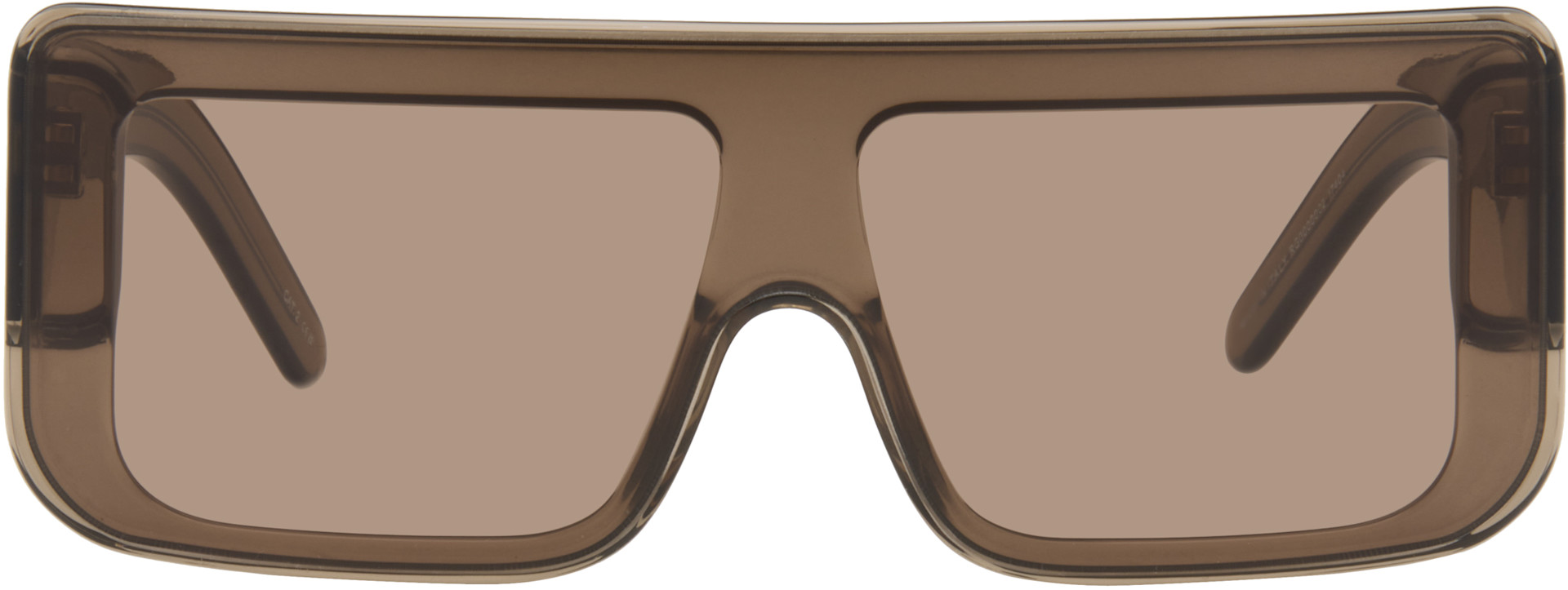 Rick Owens - Lunettes de soleil Documenta brunes - Tower