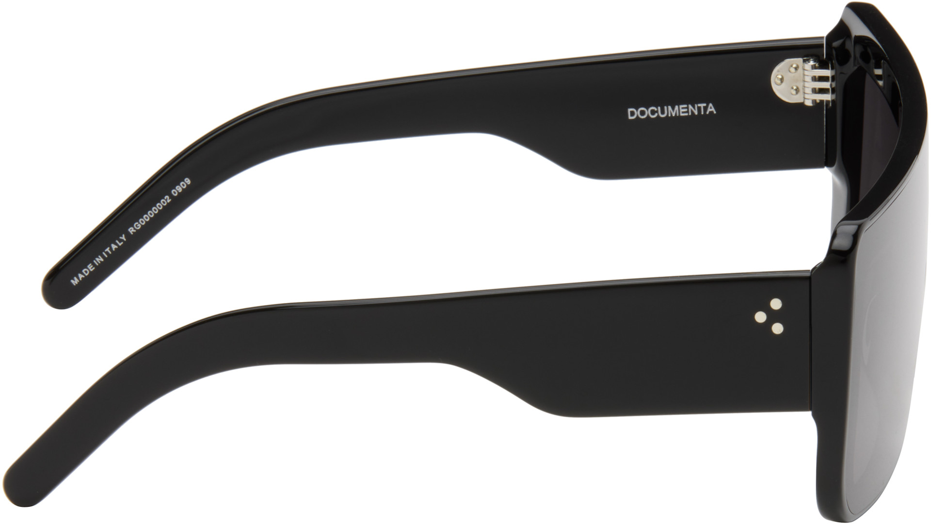Rick Owens - Lunettes de soleil Documenta noires - Tower