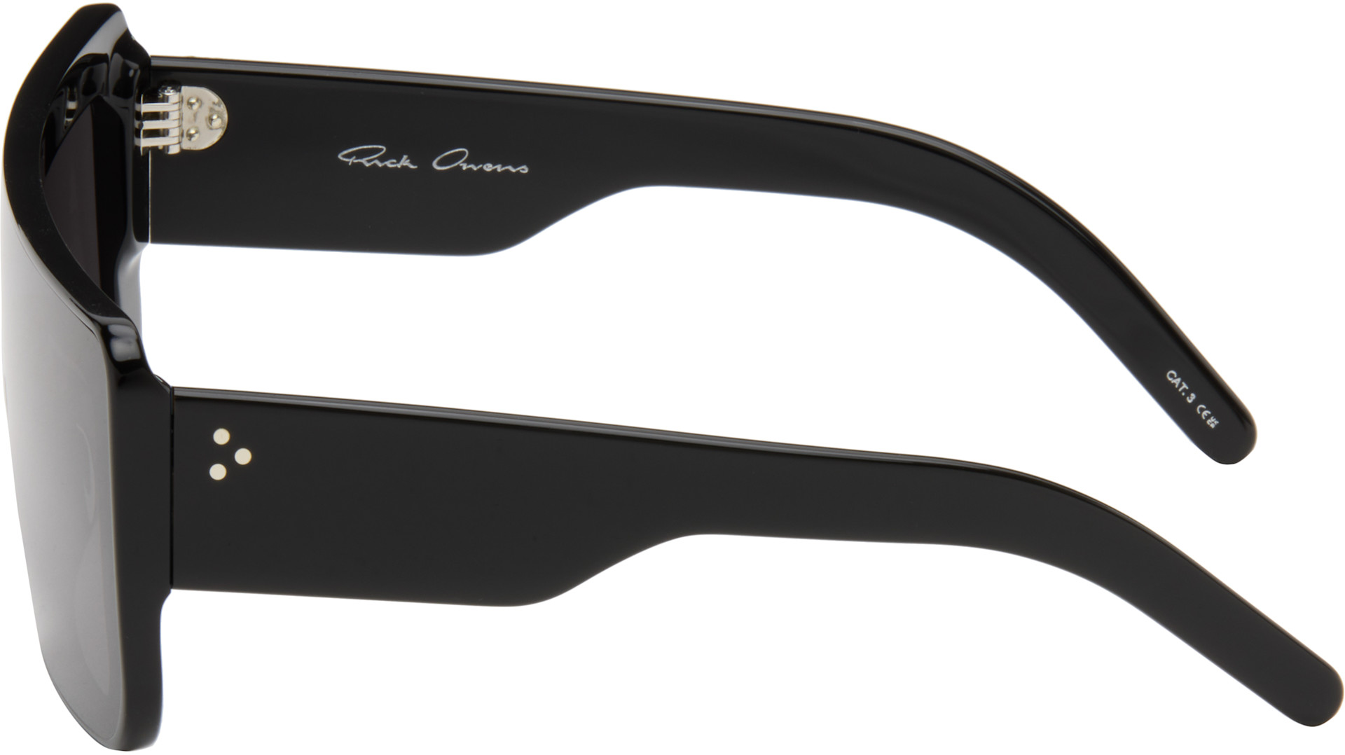 Rick Owens - Lunettes de soleil Documenta noires - Tower