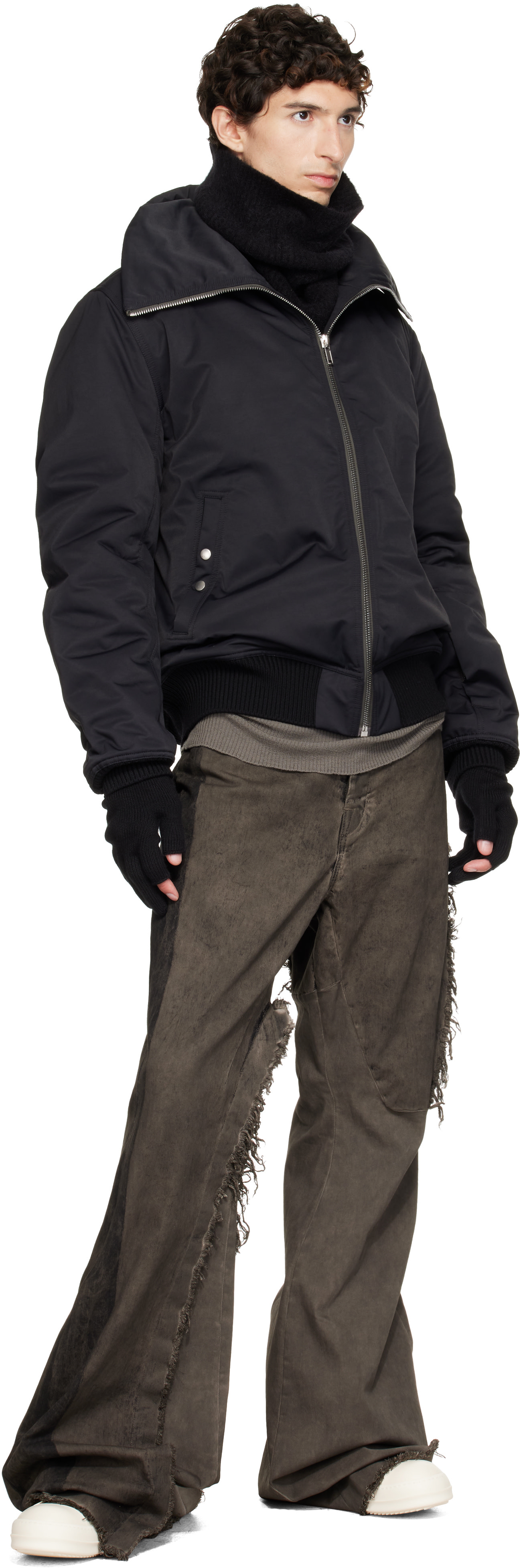 Rick Owens - Black Tower Touchscreen Gloves