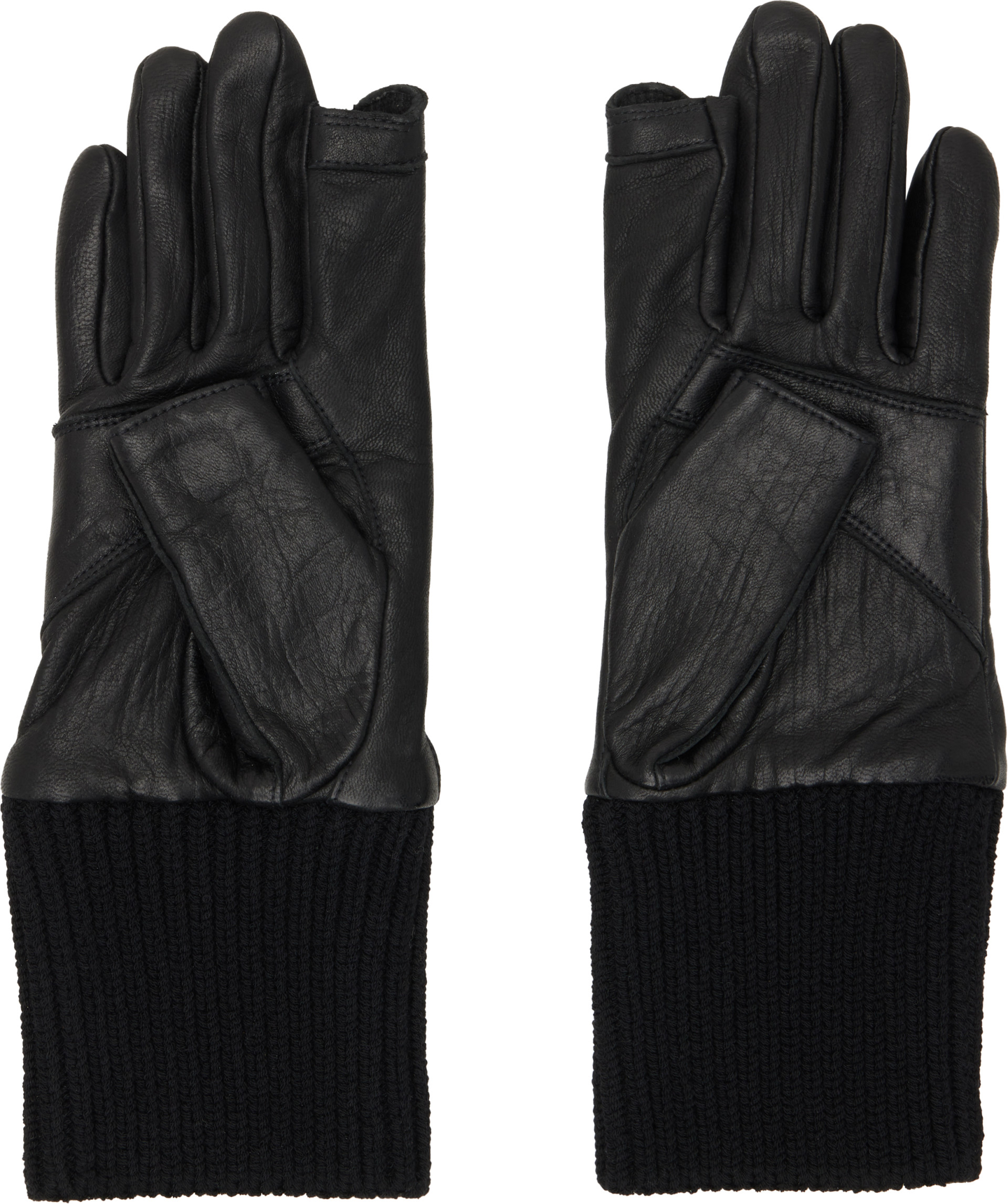 Rick Owens - ブラック Tower Rib Cuff グローブ