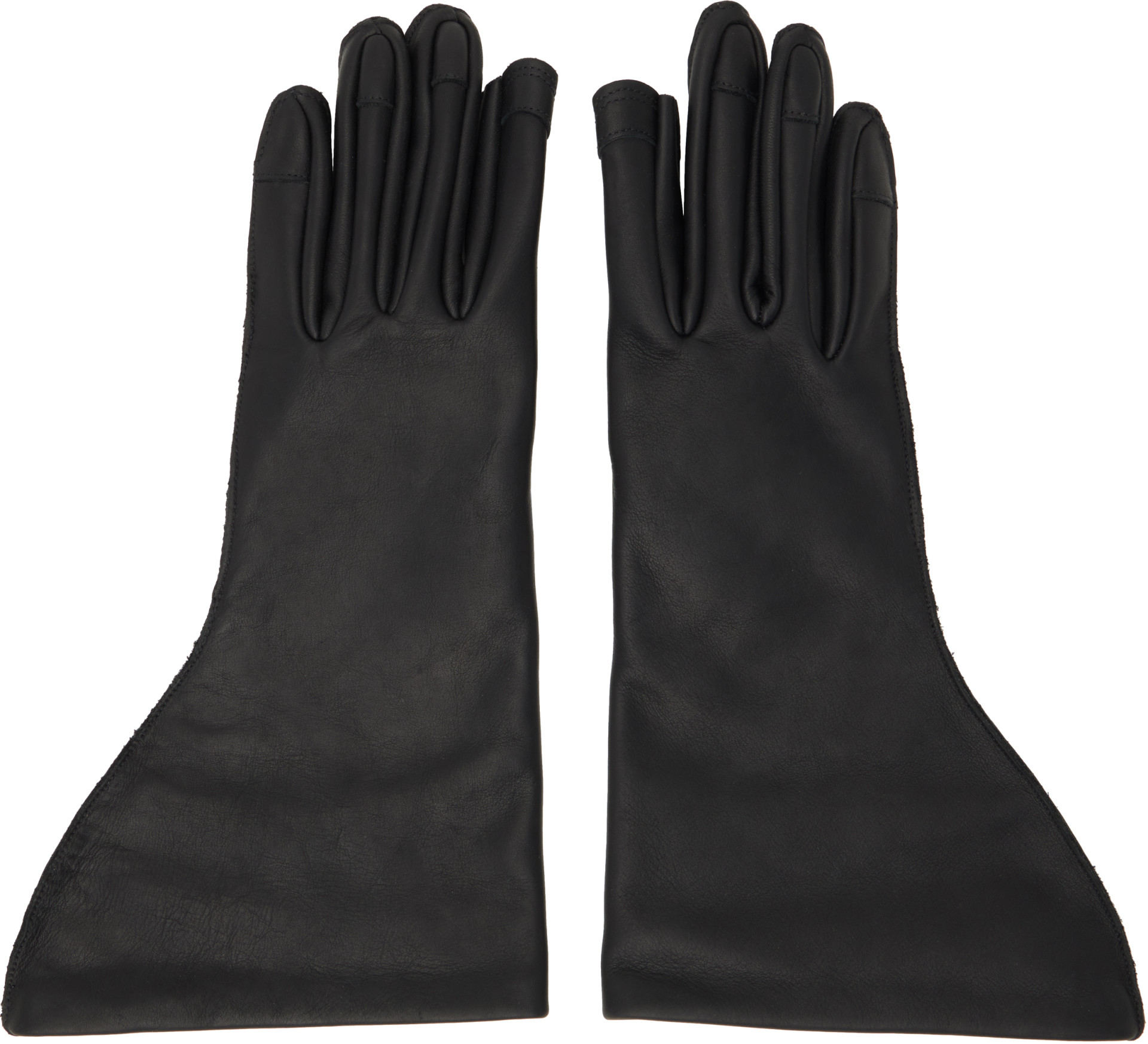Rick Owens - Black Tower Flared Gloves