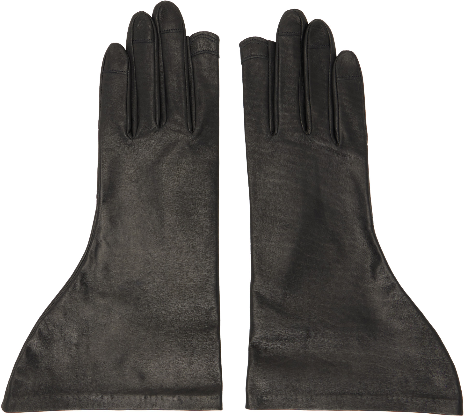 Rick Owens - Black Tower Flared Gloves