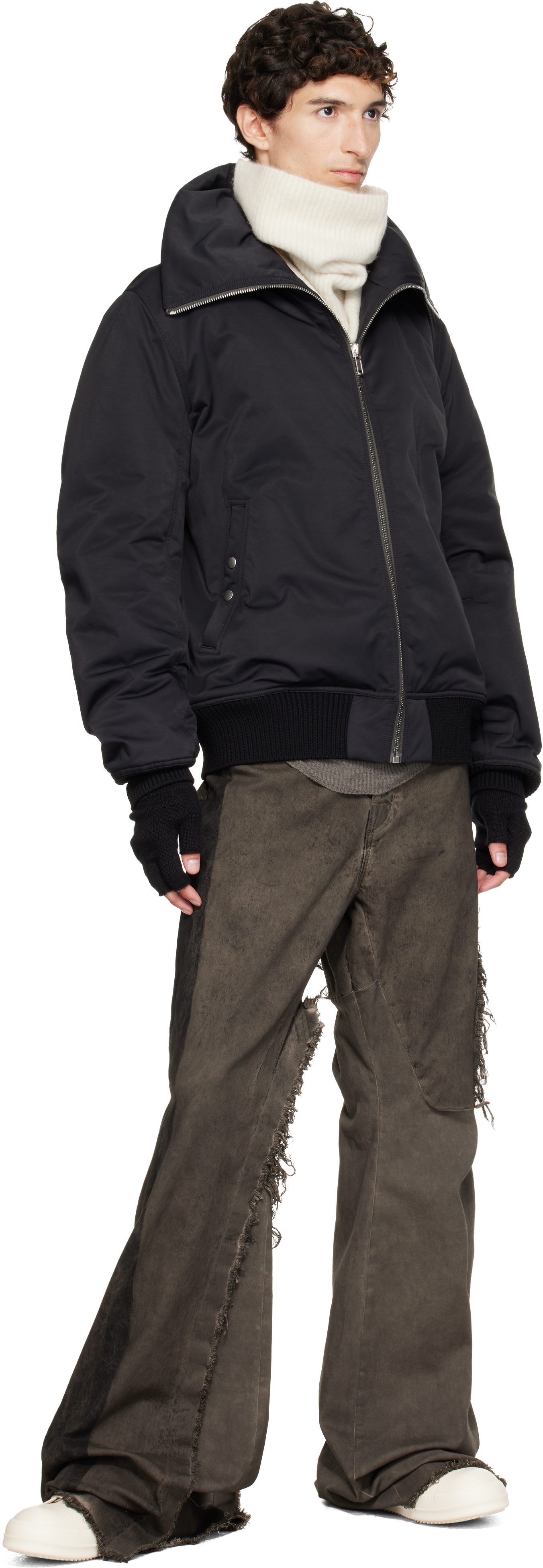 Rick Owens: Off-White Tower Tube Scarf | SSENSE