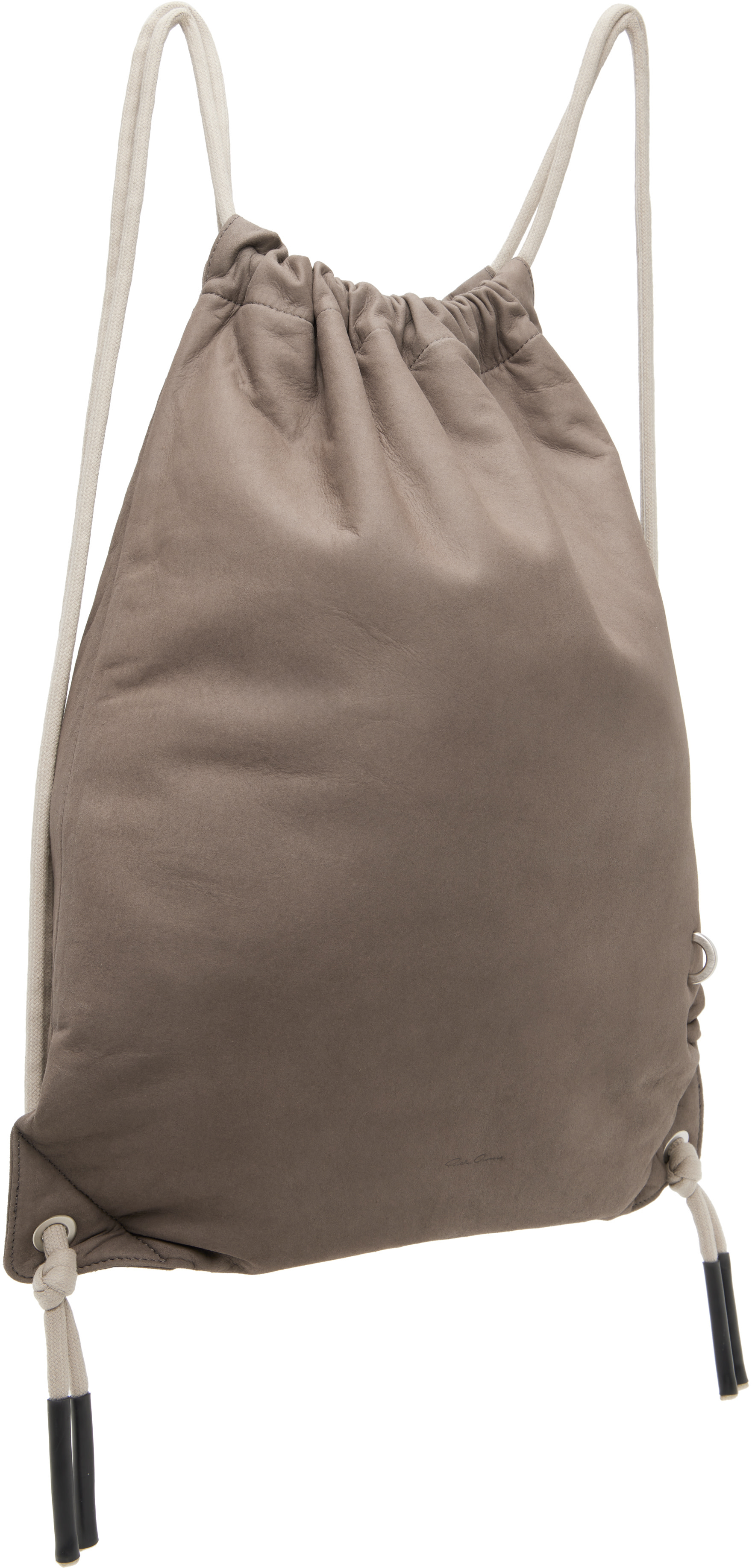 Rick Owens - 灰褐色 Tower Drawstring 双肩包