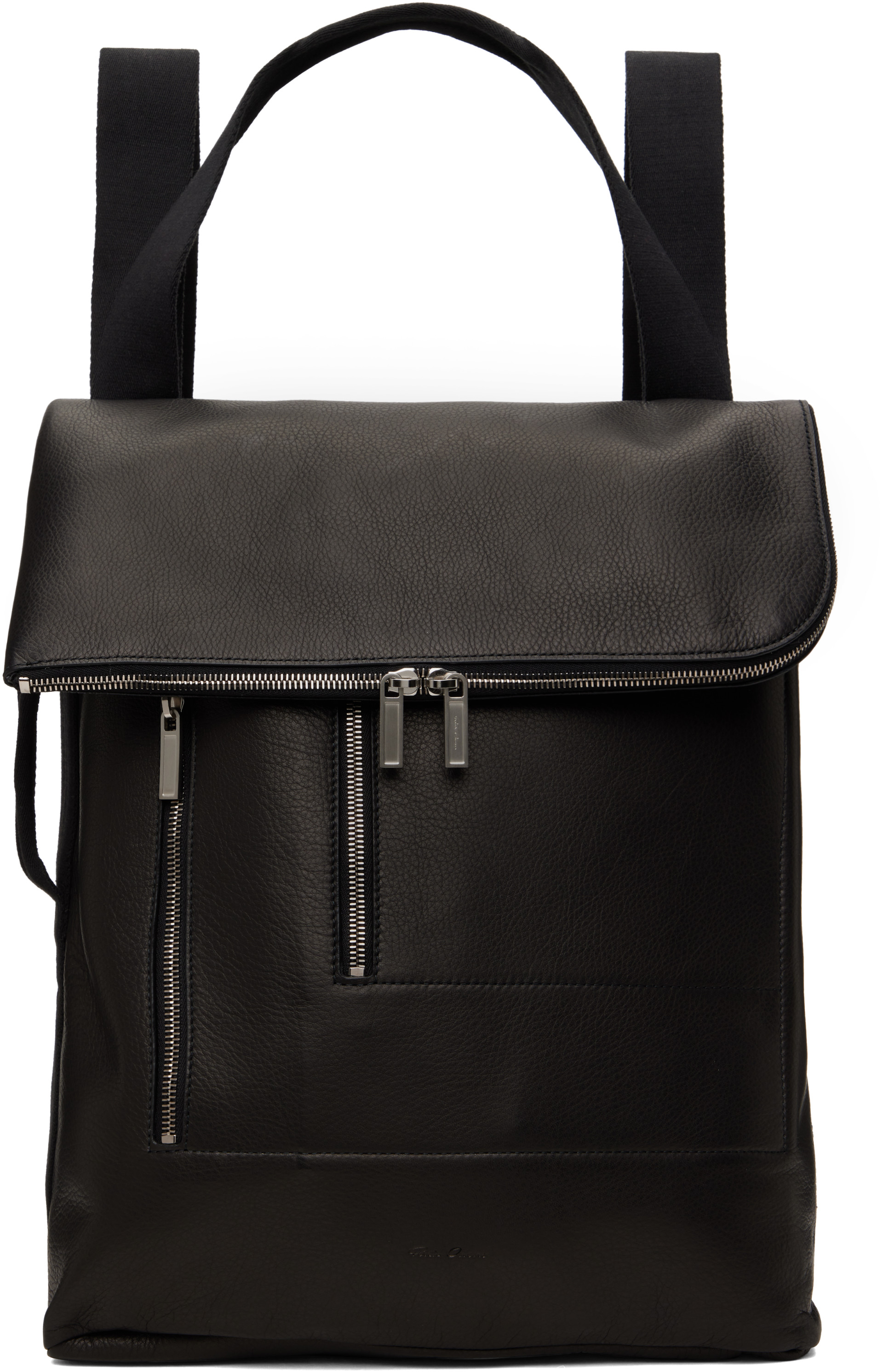 Rick Owens - Sac à dos cargo noir - Tower