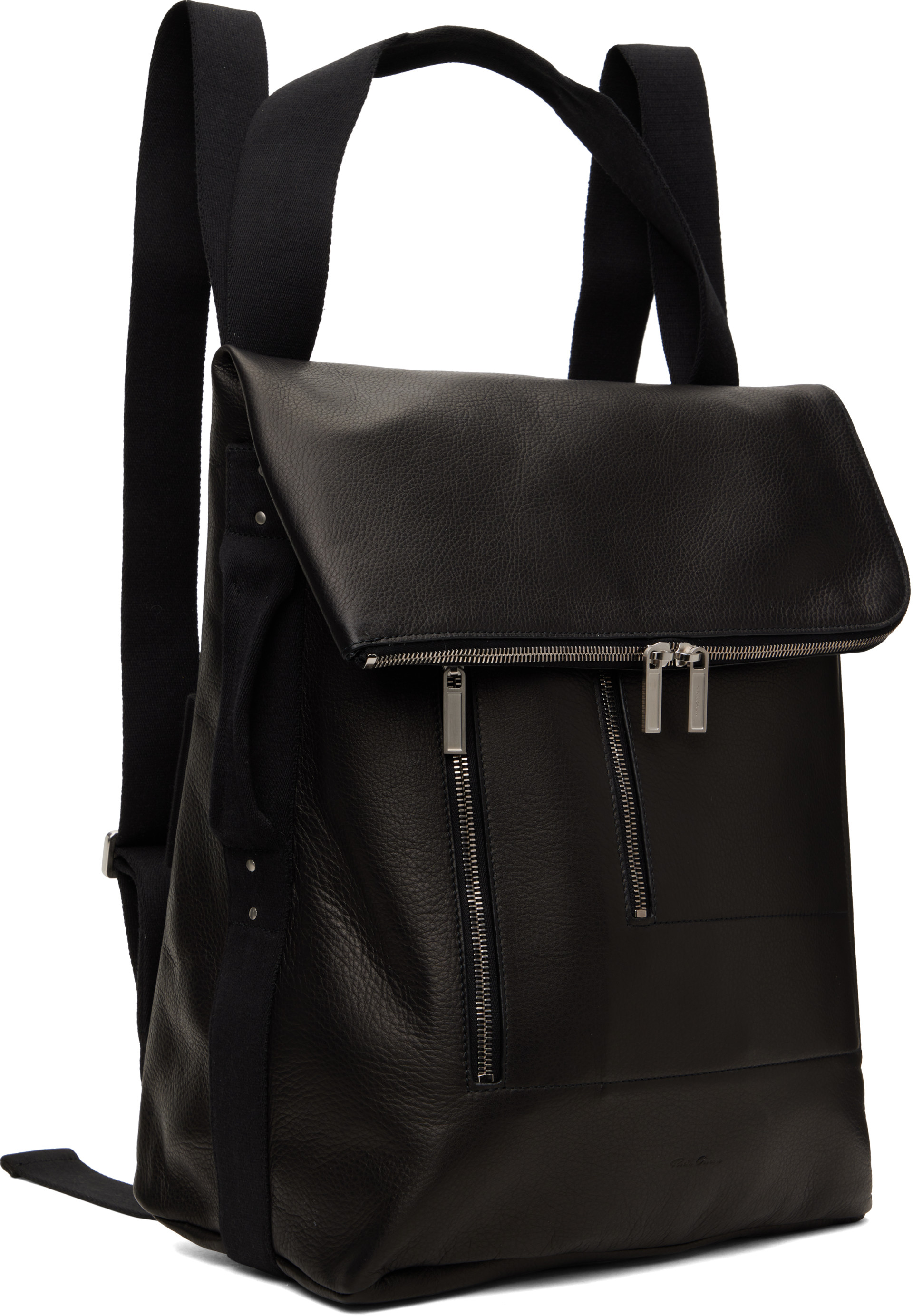Rick Owens - Sac à dos cargo noir - Tower