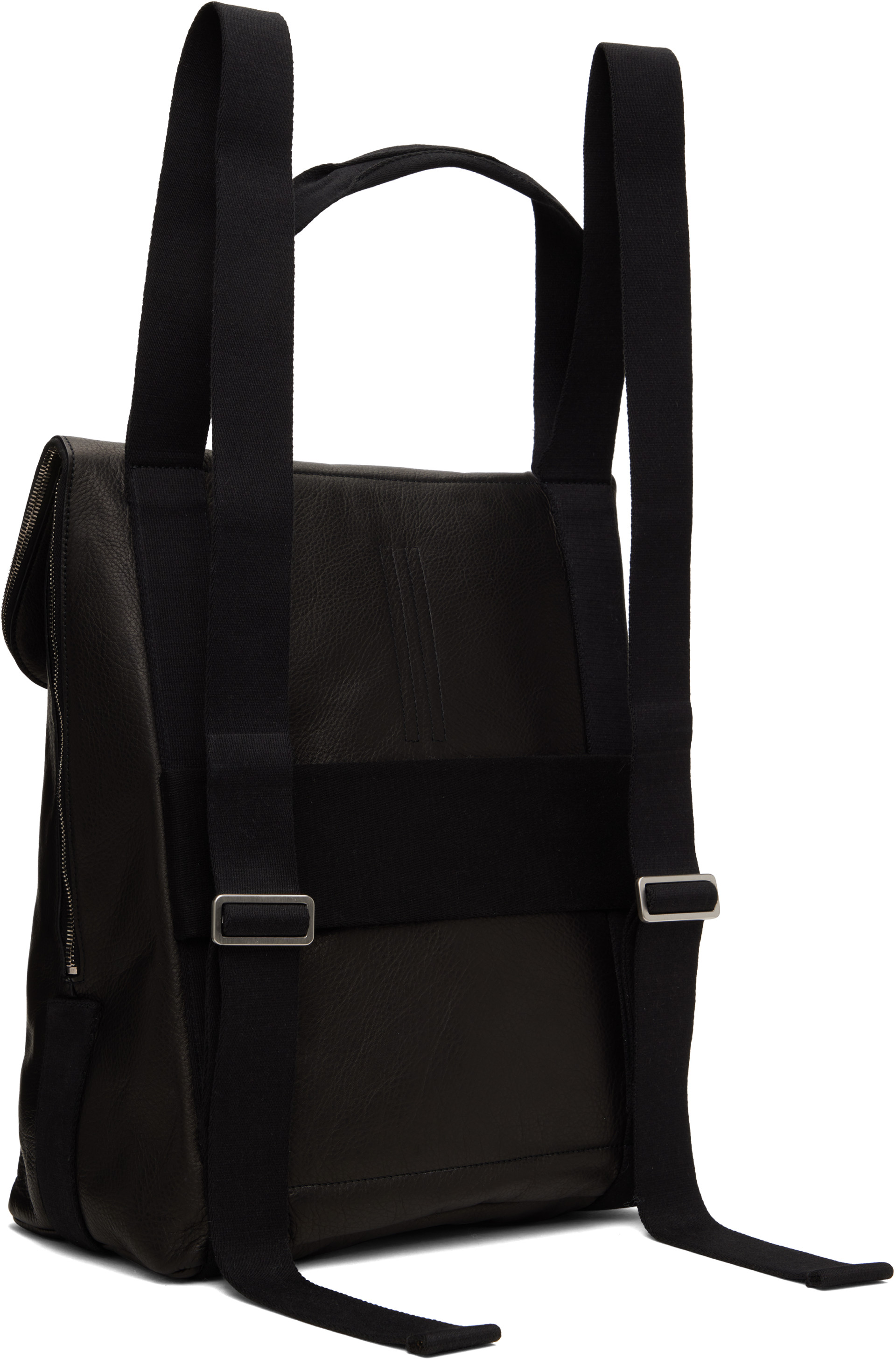 Rick Owens - Sac à dos cargo noir - Tower