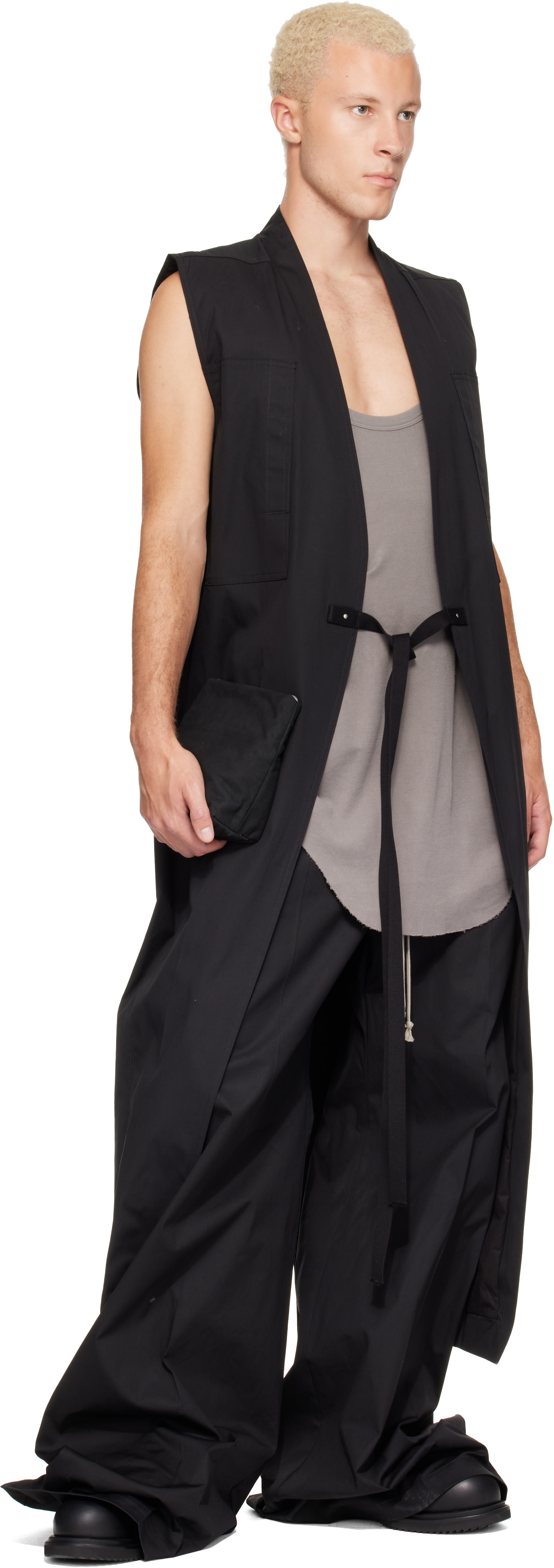 Rick Owens - 블랙 타워 소프트 아드리 메신저백