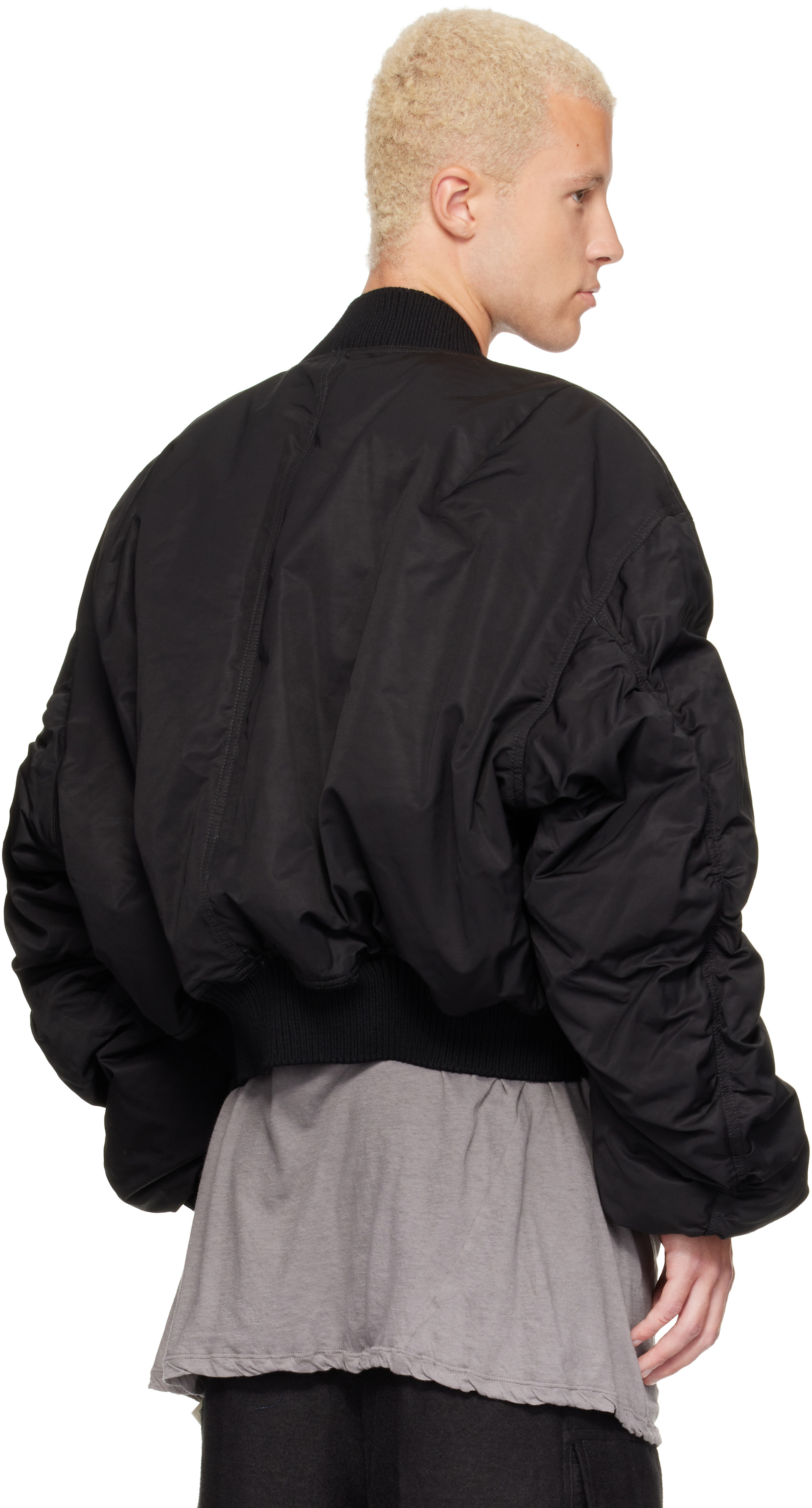 Rick Owens - Black Tower Secchia Down Flight Jacket