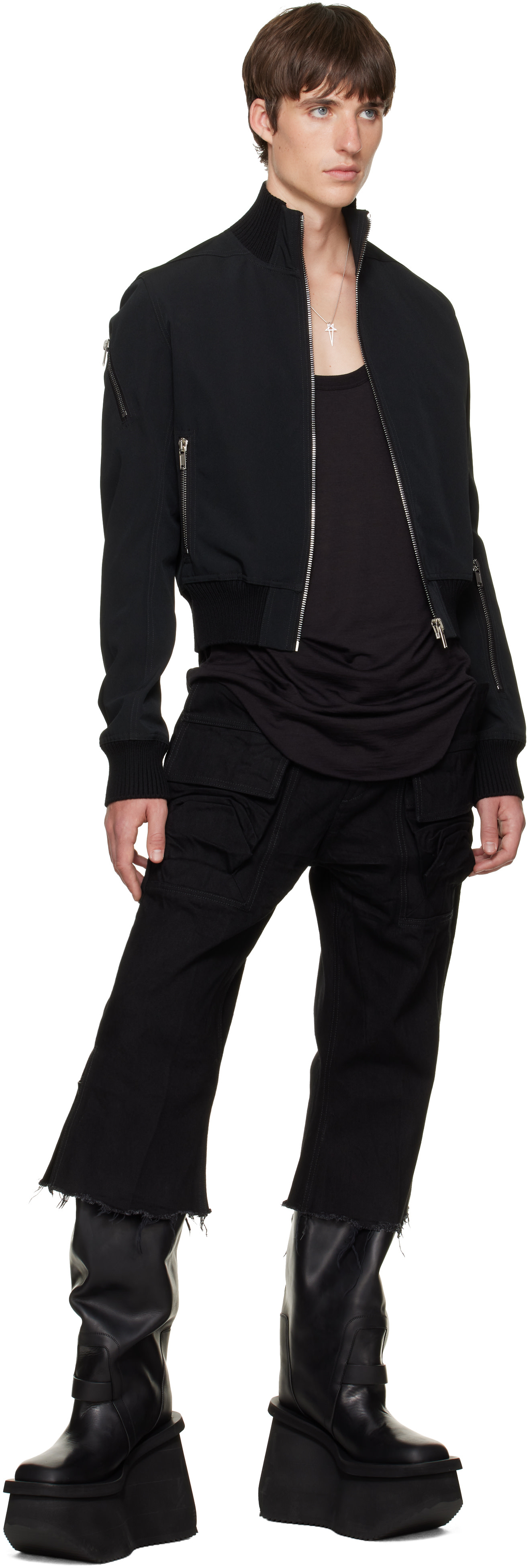 Rick Owens - Black Tower Track Jacket