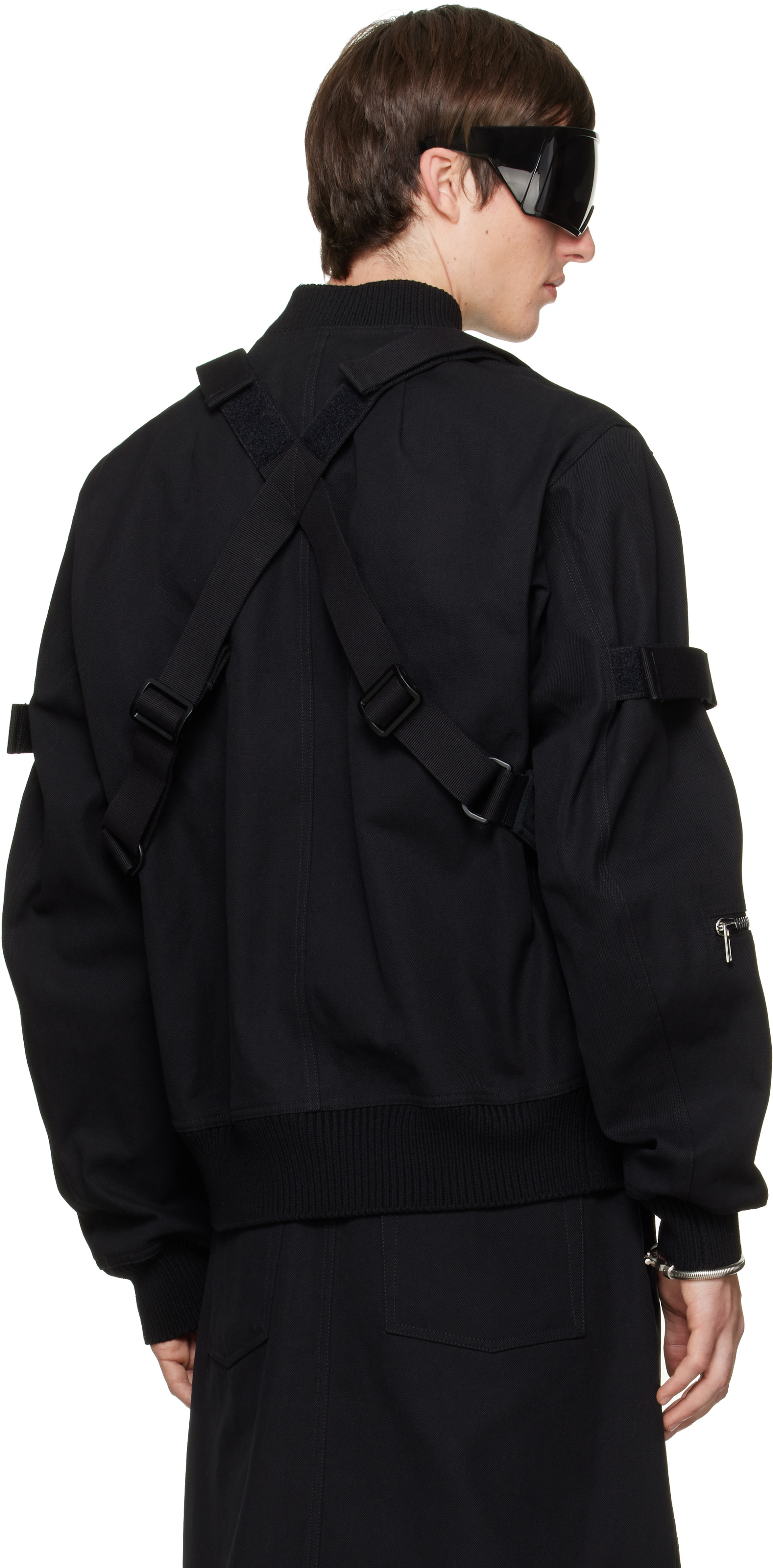 Rick Owens - 黑色 Tower Holster 飞行员夹克