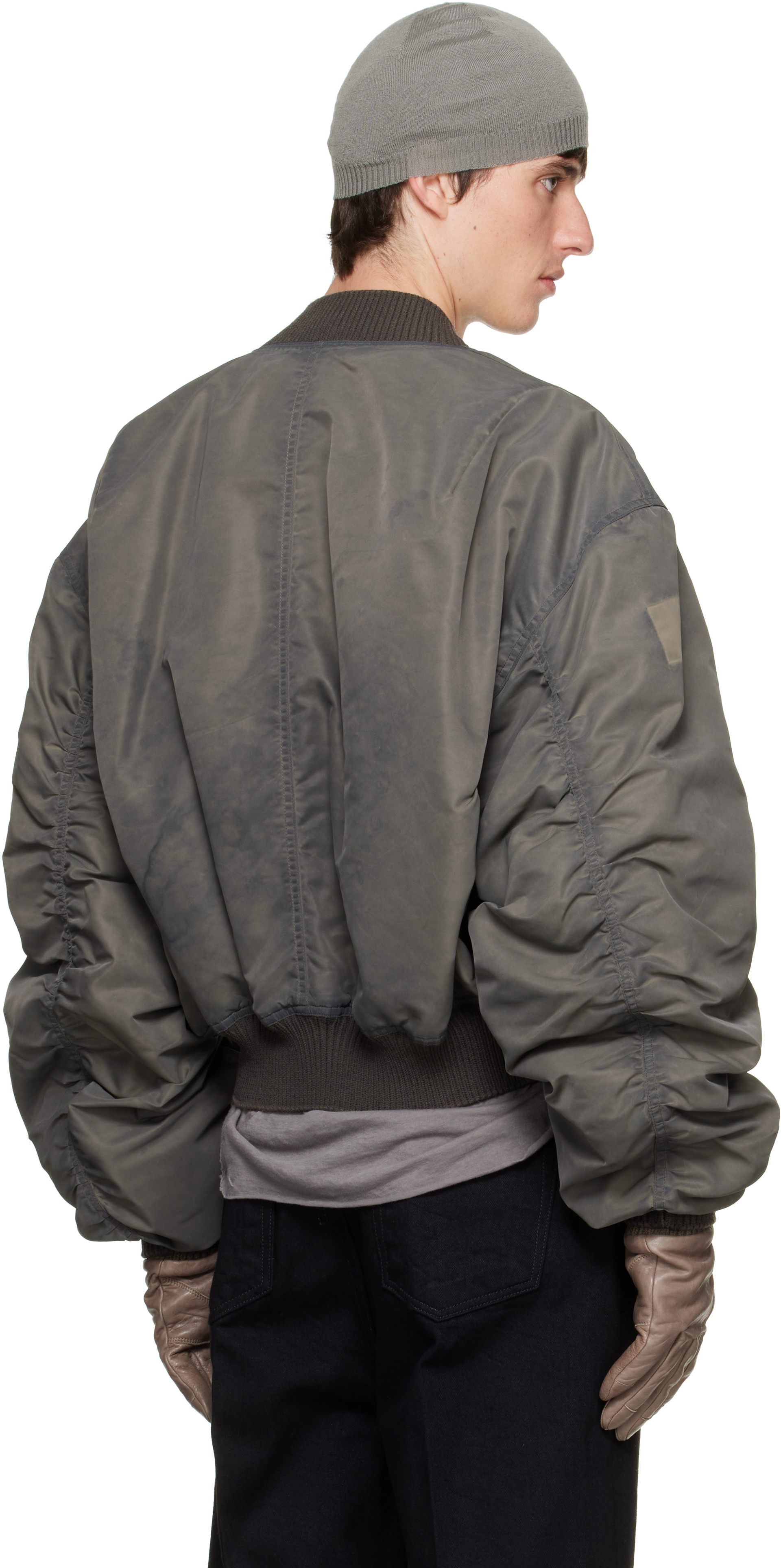 Rick Owens - Gray Tower Secchia Flight Jacket