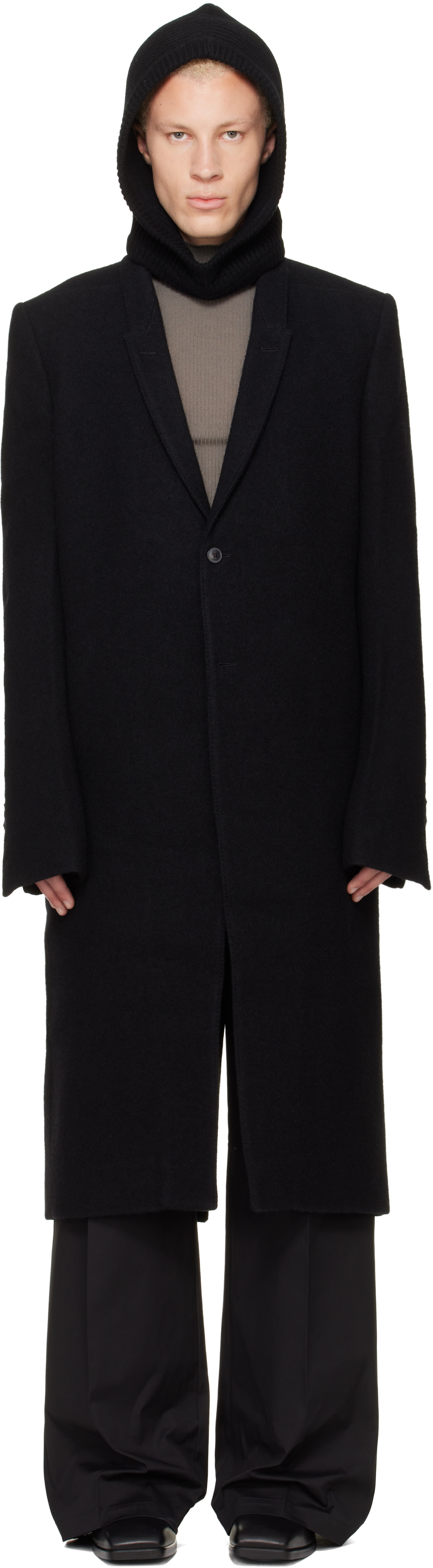 Rick Owens - 블랙 타워 콘코르디안 코트