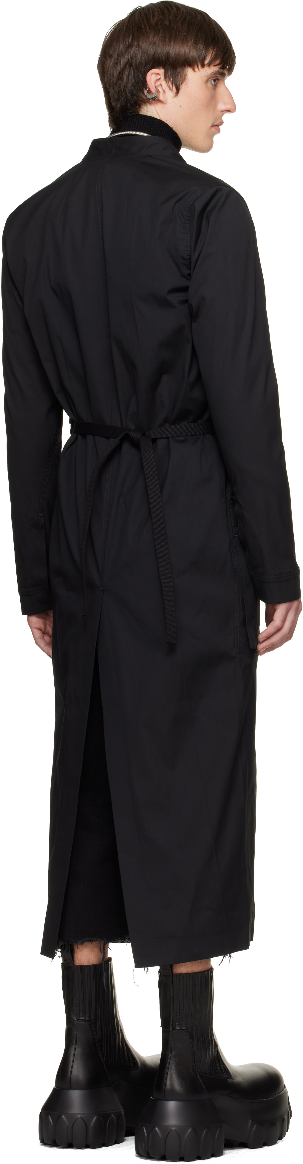 Rick Owens - Black Tower Lab Coat