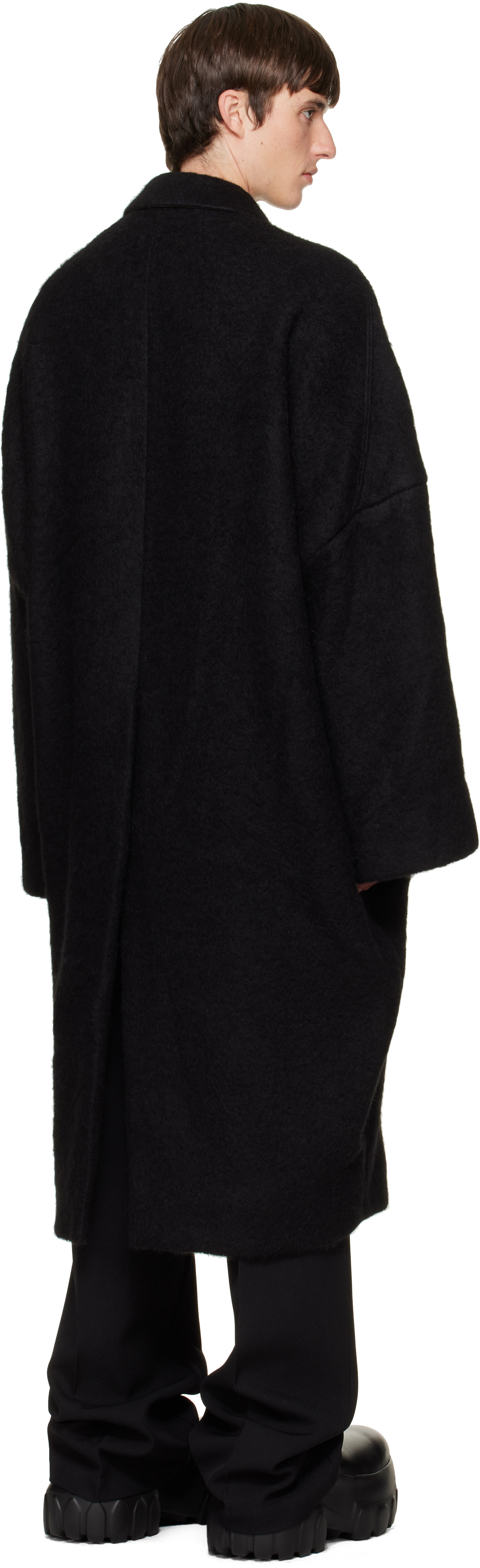 Rick Owens - 블랙 타워 푸아레 코트