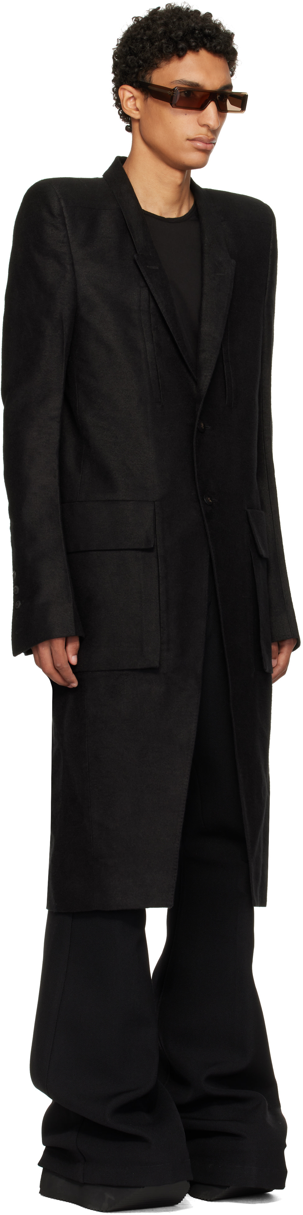Rick Owens - Black Tower Customs Larry Coat