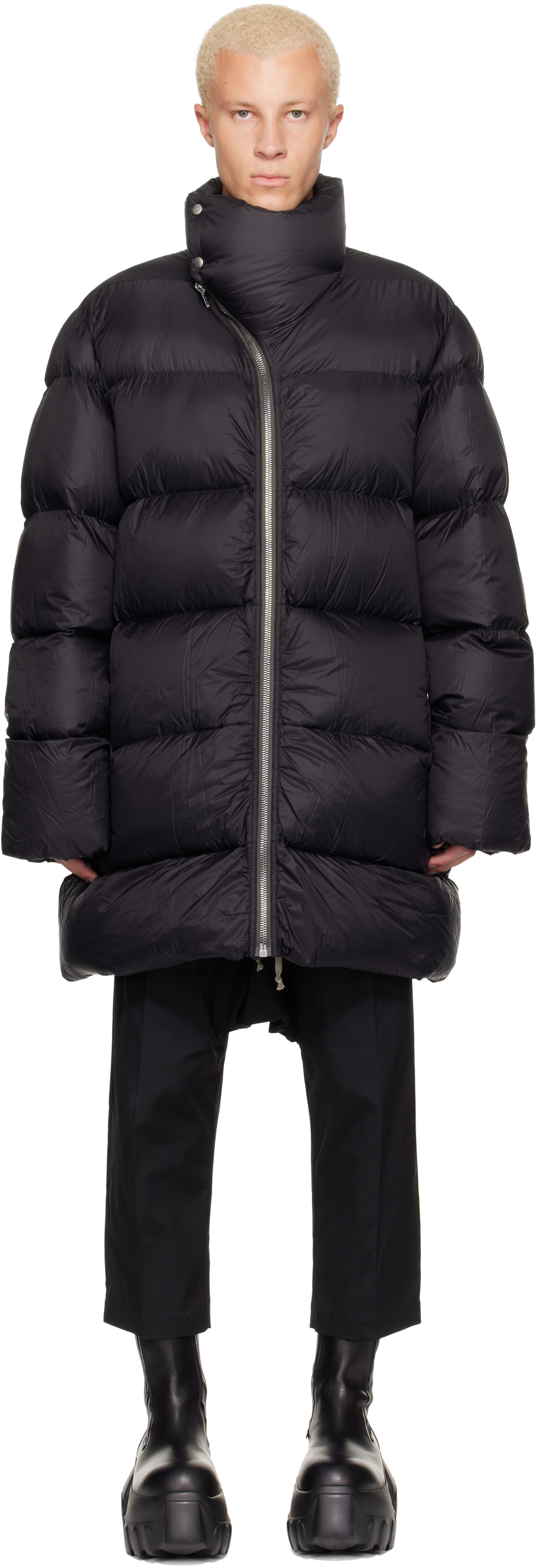 Rick Owens - Black Tower Turtle Down Coat