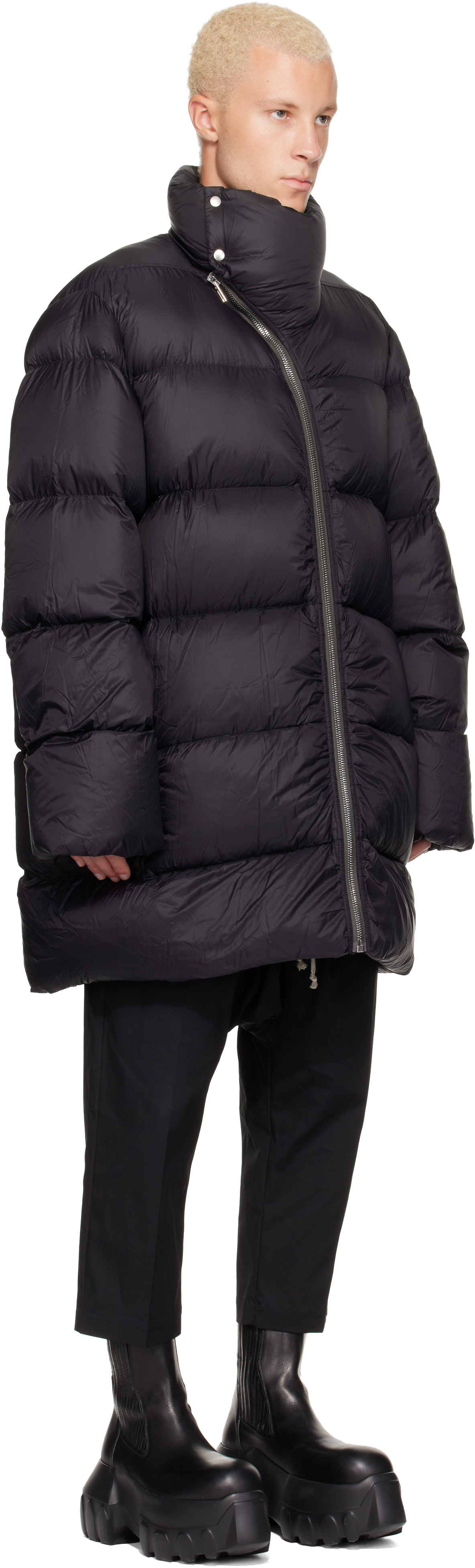 Rick Owens - Black Tower Turtle Down Coat
