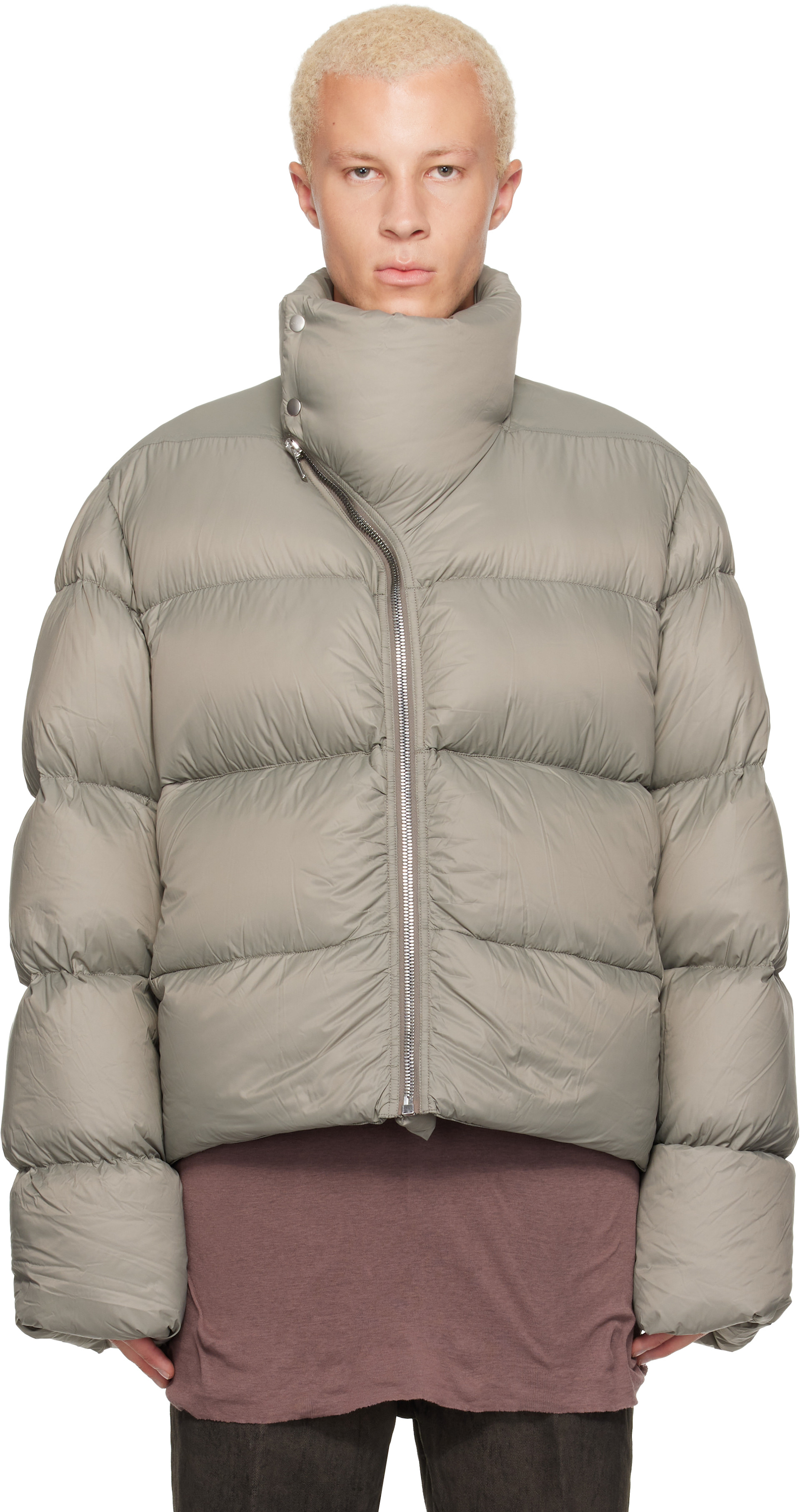 Rick Owens - Gray Tower Turtle Down Jacket