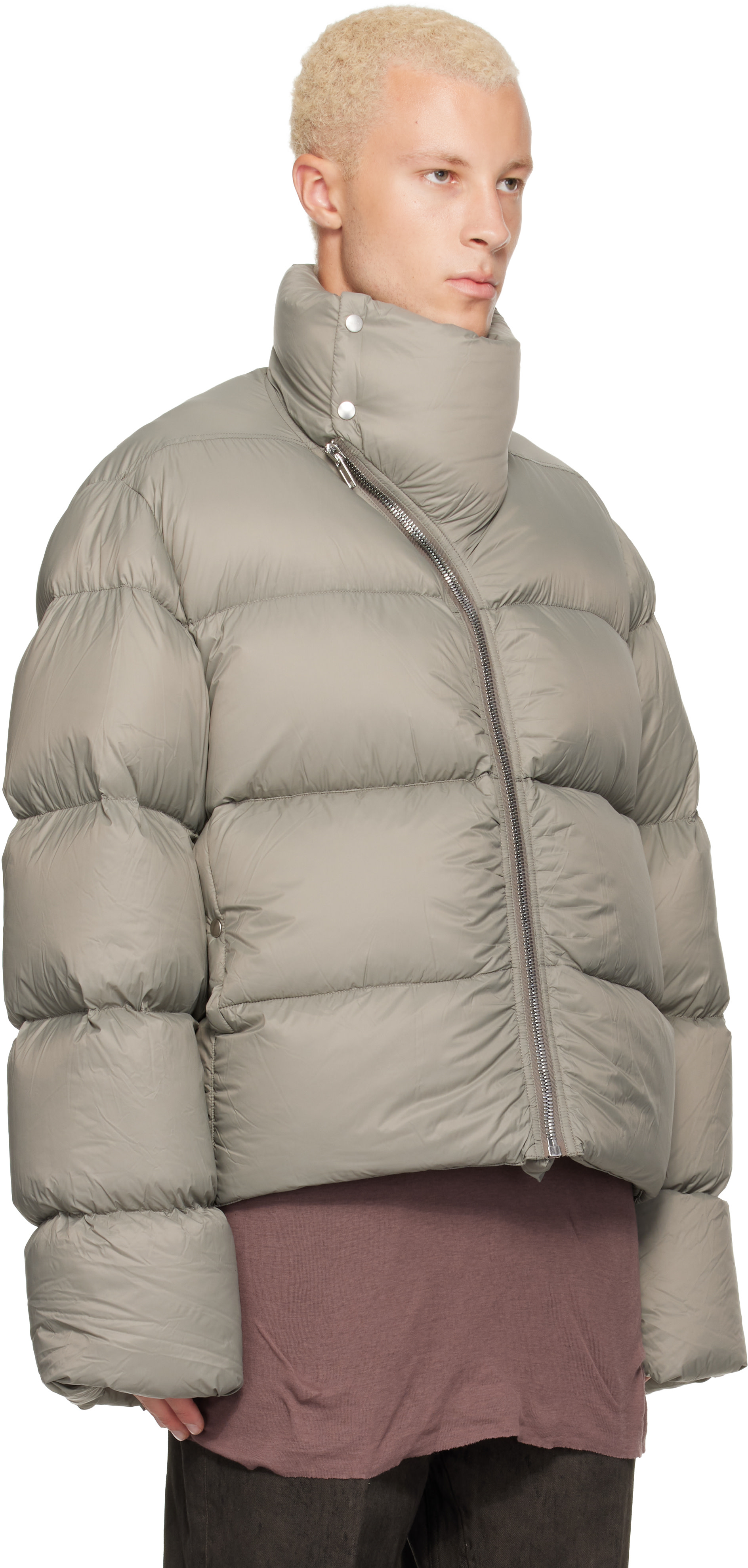 Rick Owens - Gray Tower Turtle Down Jacket