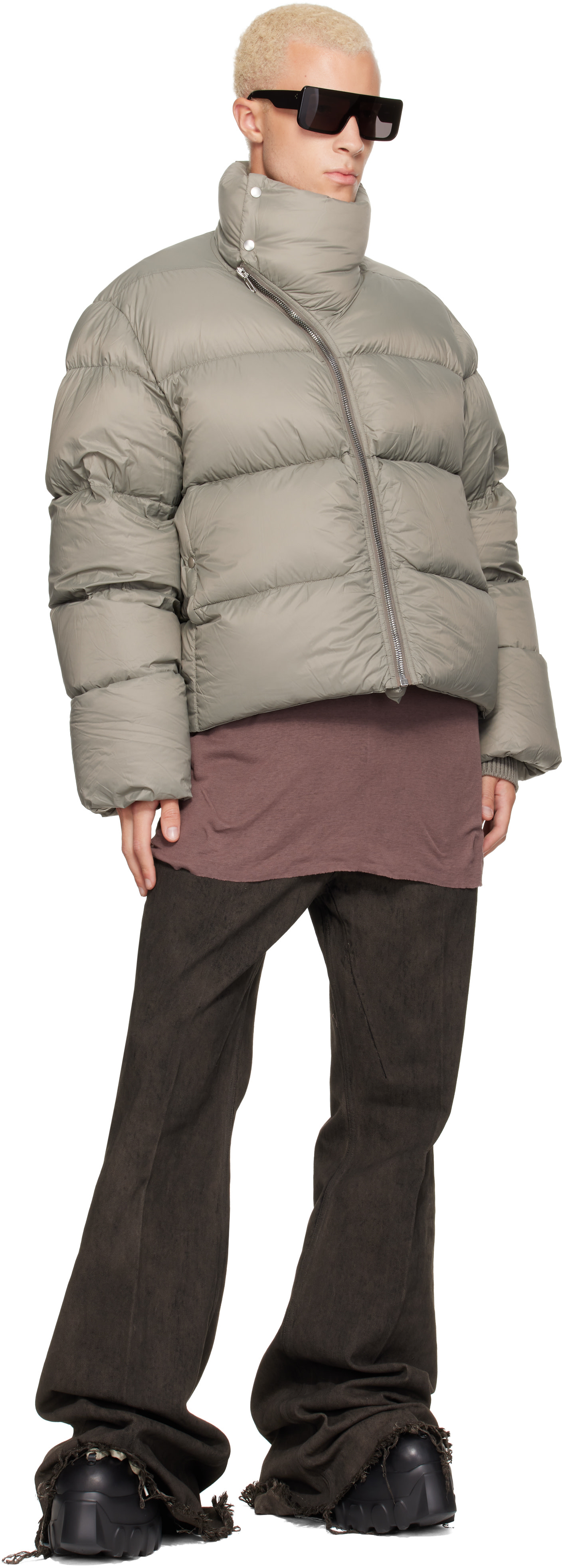 Rick Owens - Gray Tower Turtle Down Jacket
