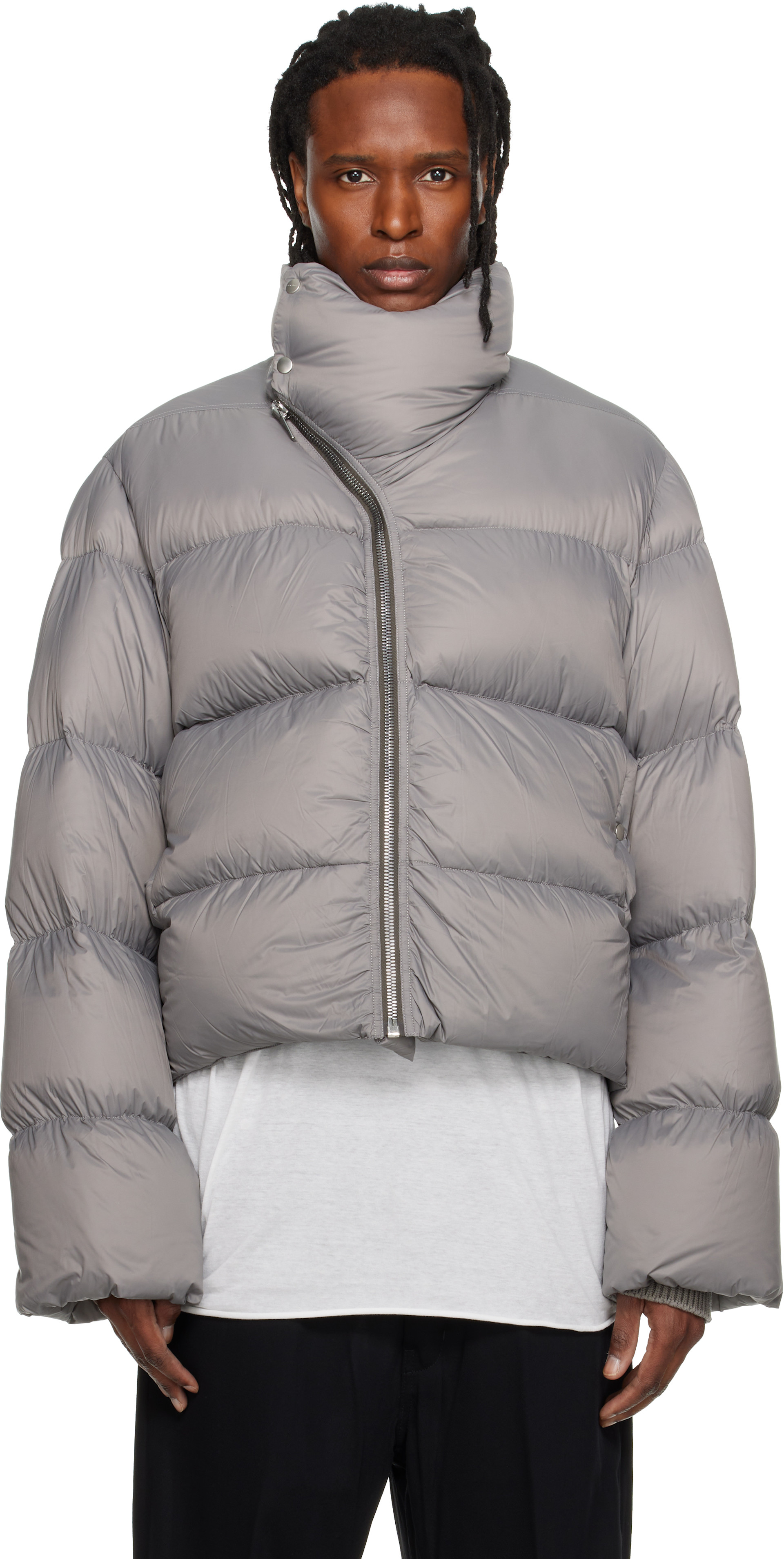 Rick Owens - Gray Tower Turtle Down Jacket