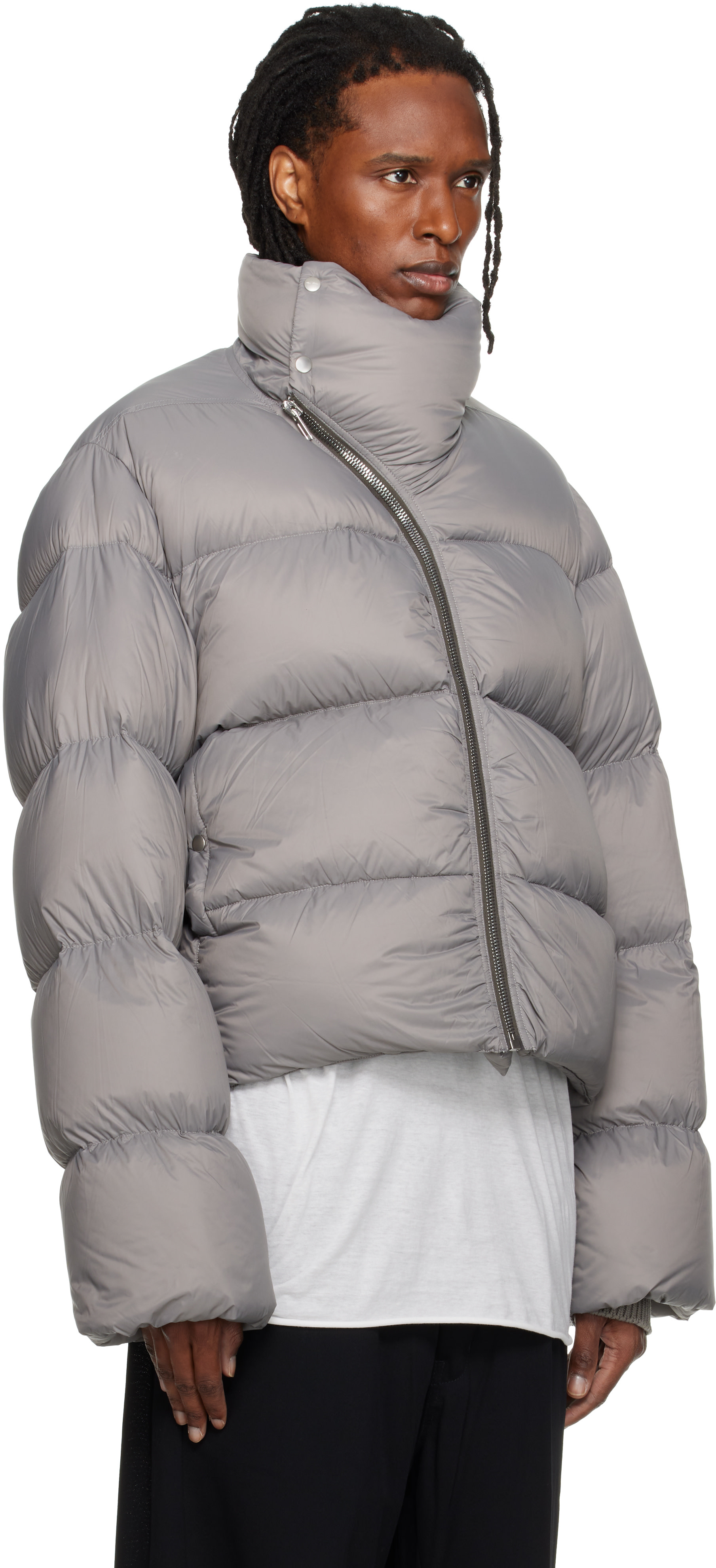 Rick Owens - Gray Tower Turtle Down Jacket