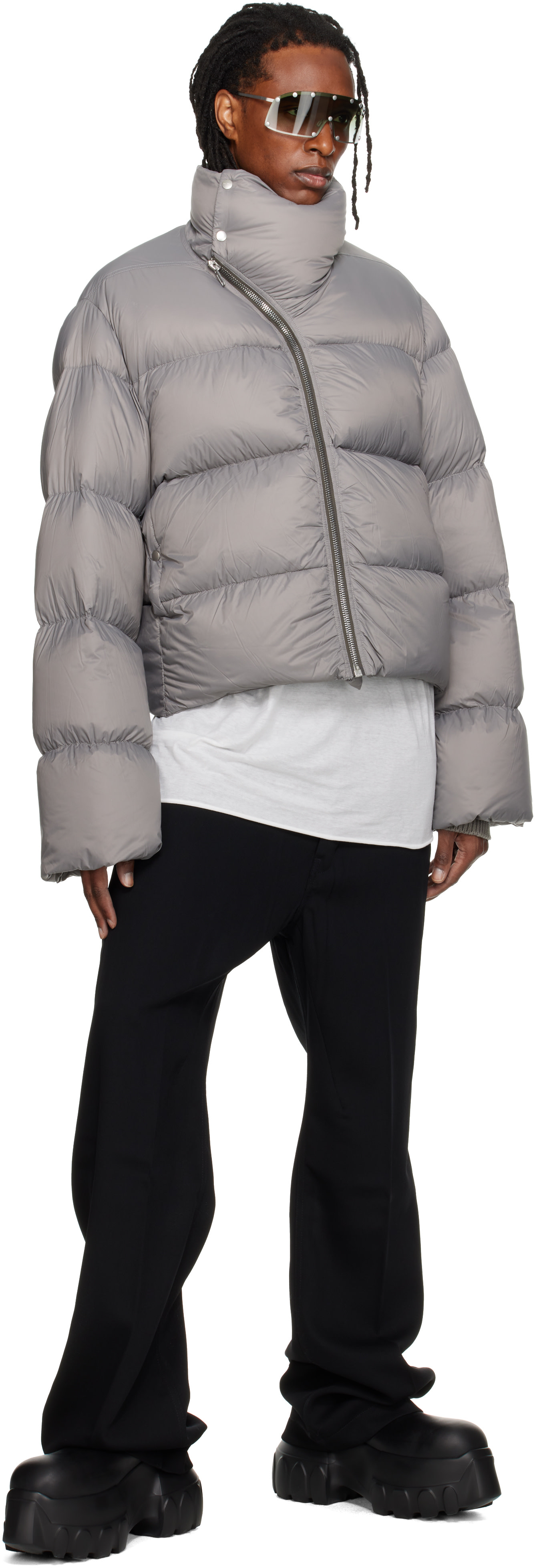 Rick Owens - Gray Tower Turtle Down Jacket