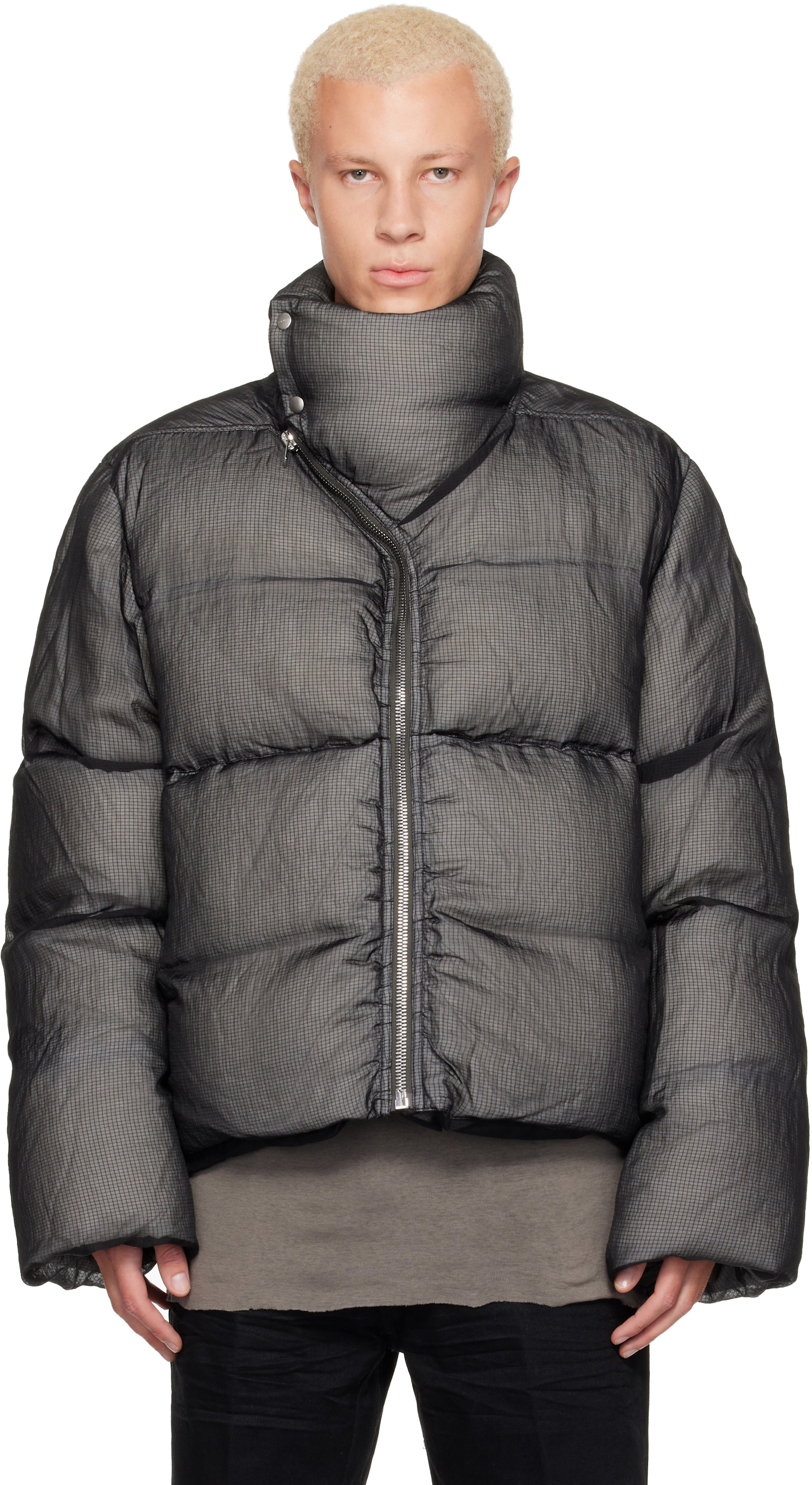 Rick Owens - Gray Tower Turtle Down Jacket