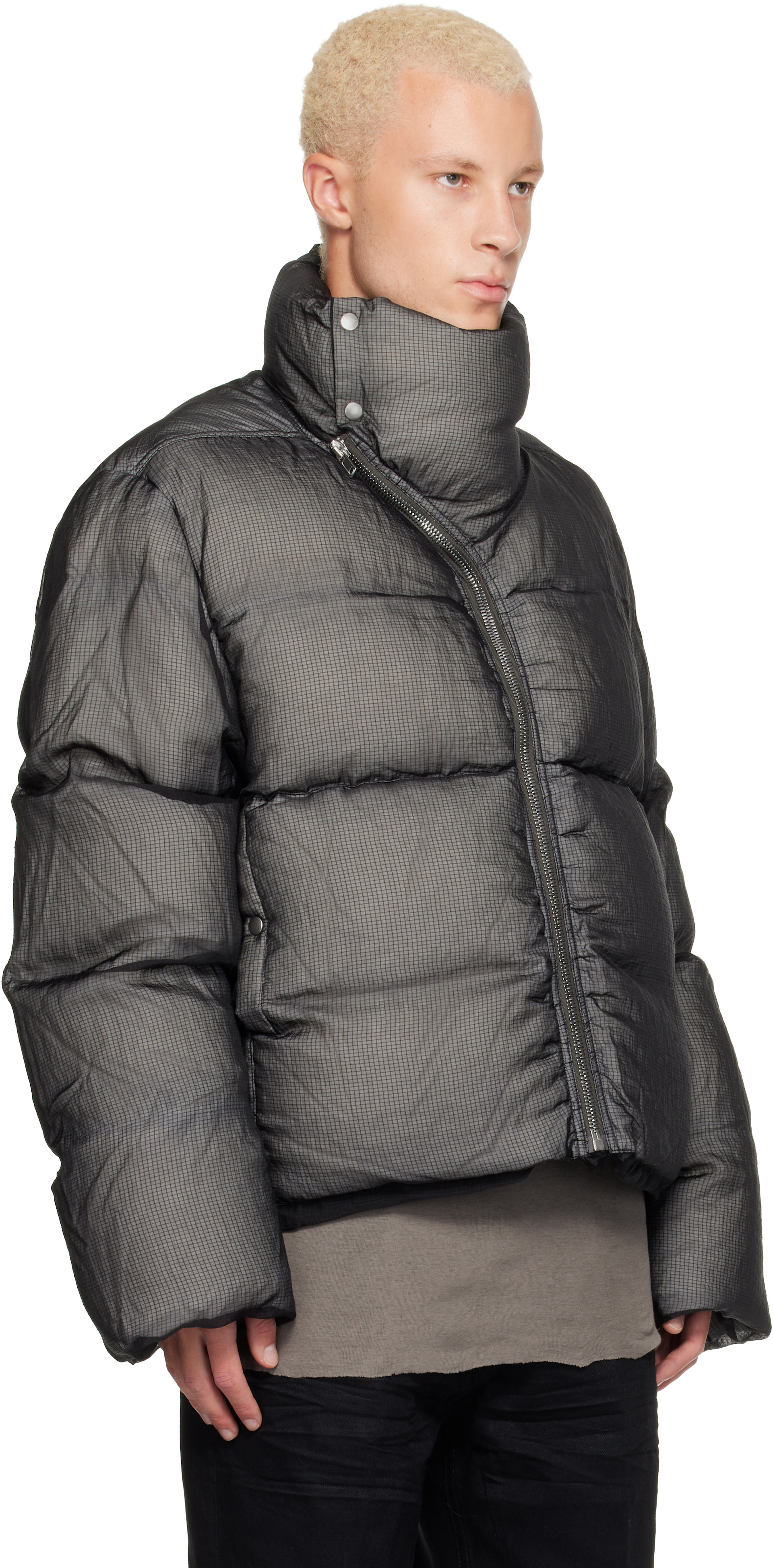 Rick Owens - Gray Tower Turtle Down Jacket