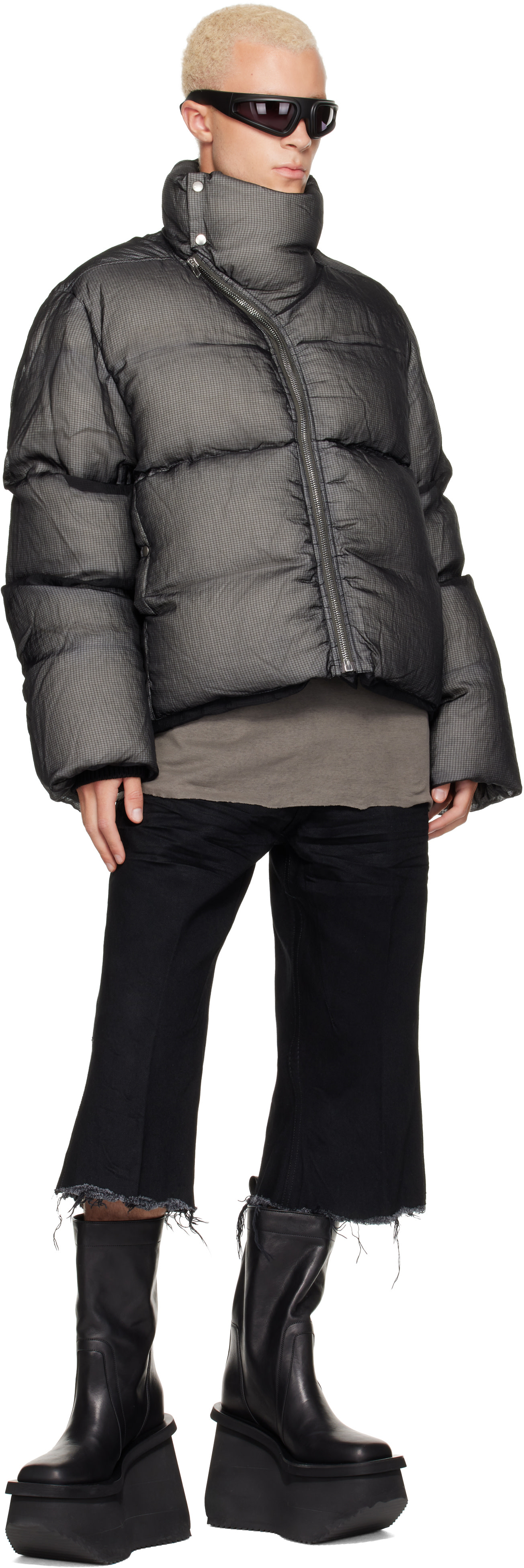 Rick Owens - Gray Tower Turtle Down Jacket