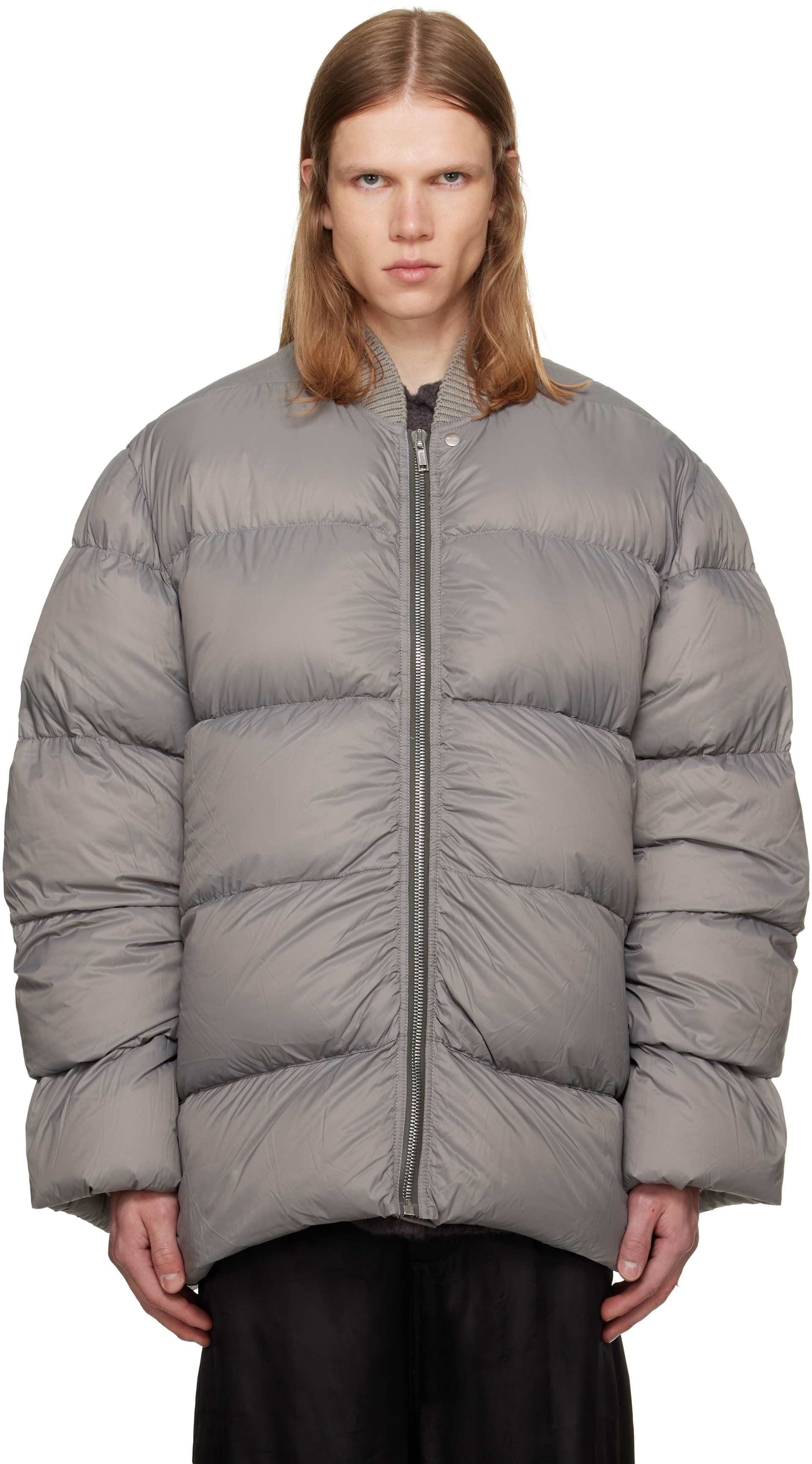 Rick Owens - Taupe Tower Classic Flight Down Jacket