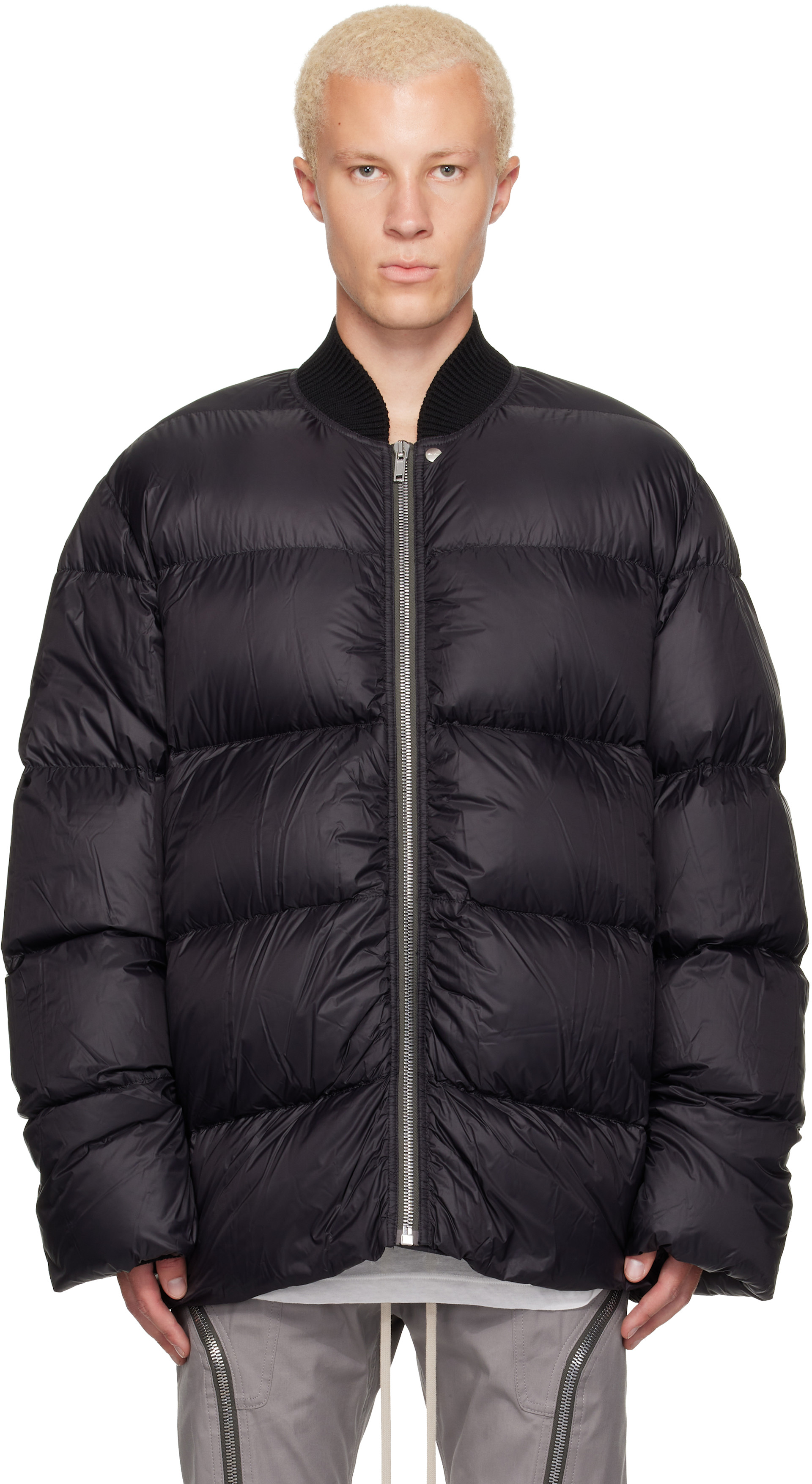 Rick Owens - Black Tower Down Flight Jaccket