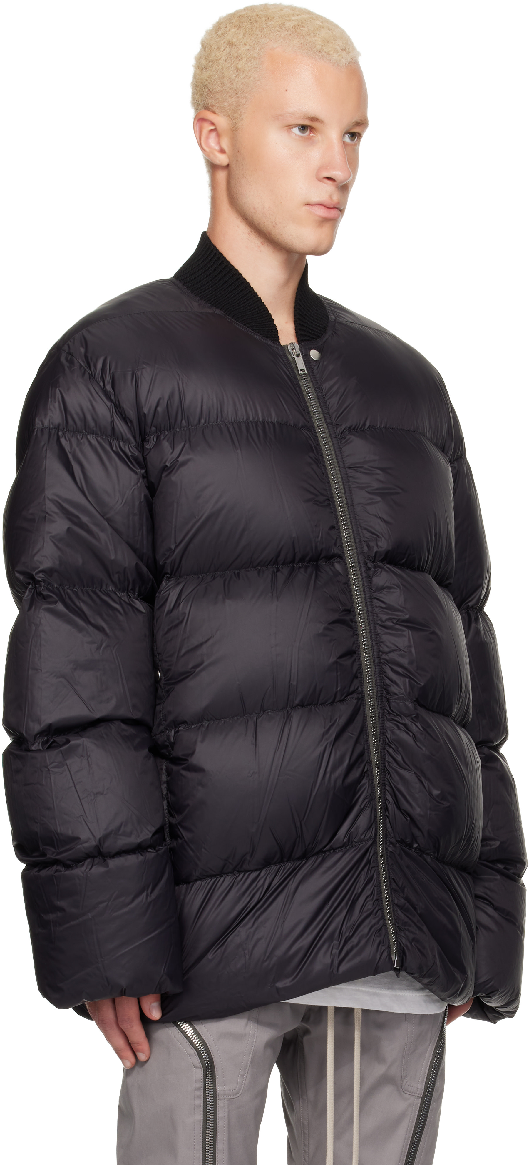 Rick Owens - Black Tower Down Flight Jaccket